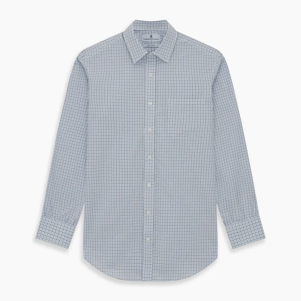 Blue Double Graph Check Richmond Shirt