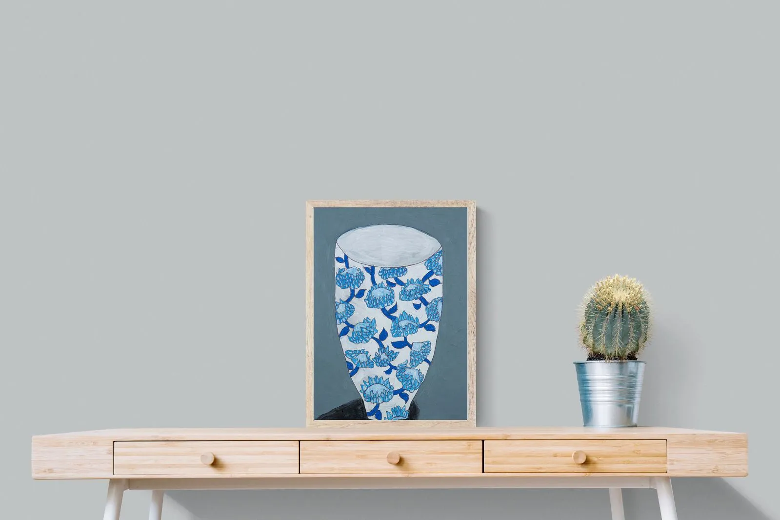 Blue Protea Vase