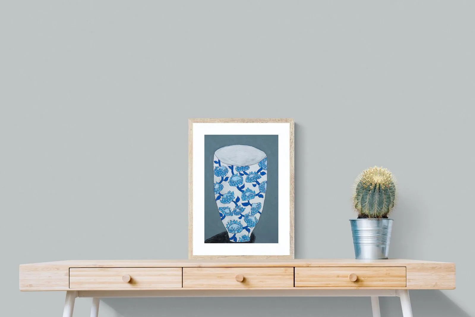 Blue Protea Vase