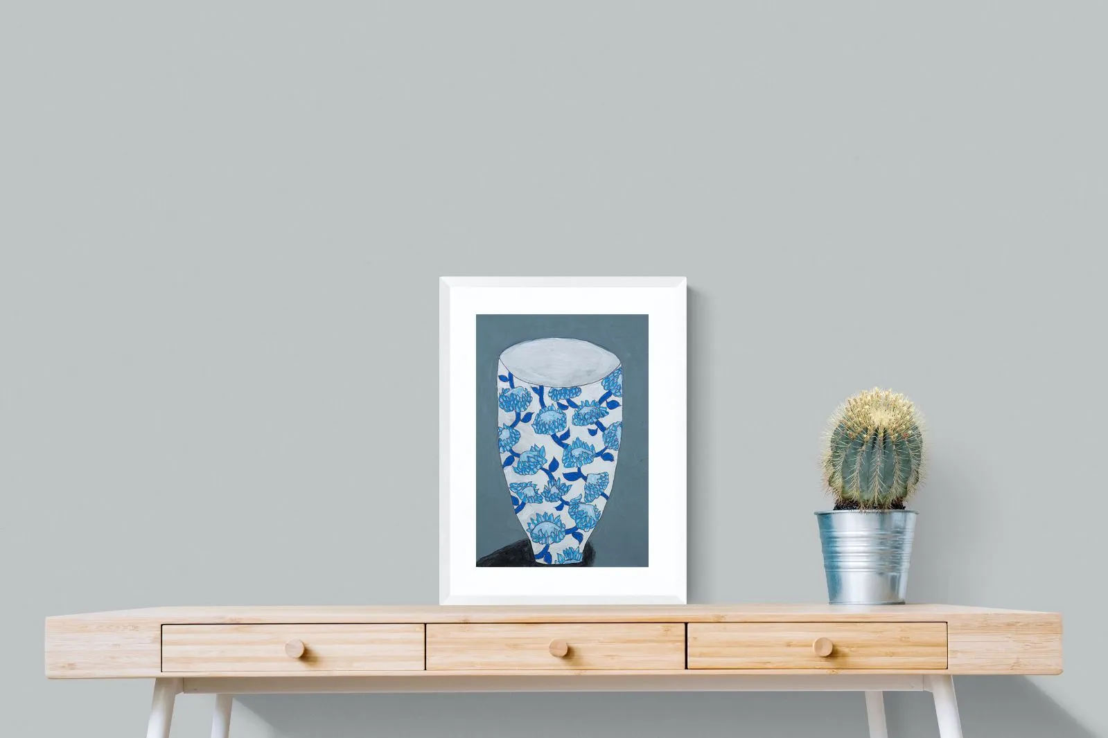 Blue Protea Vase