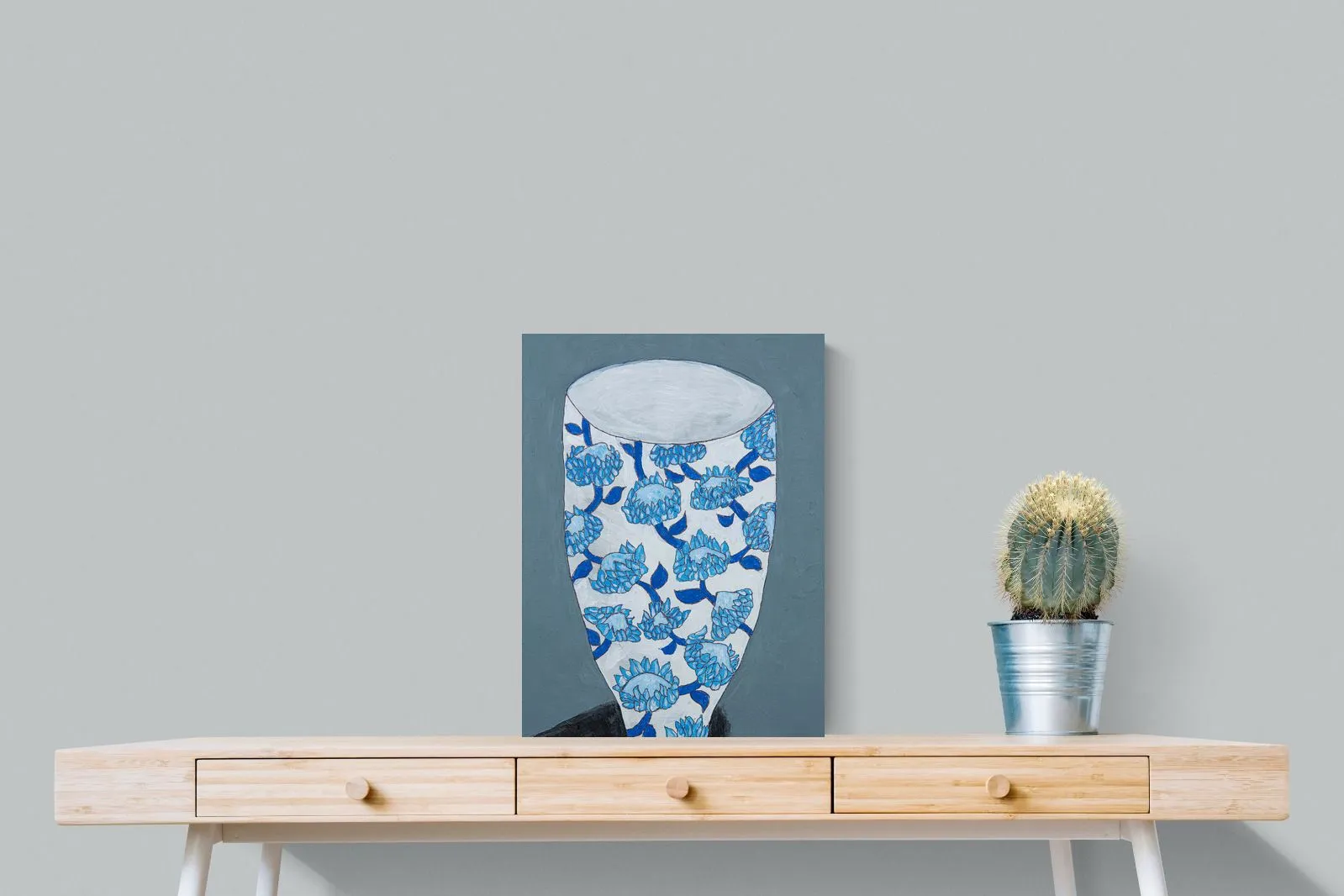 Blue Protea Vase