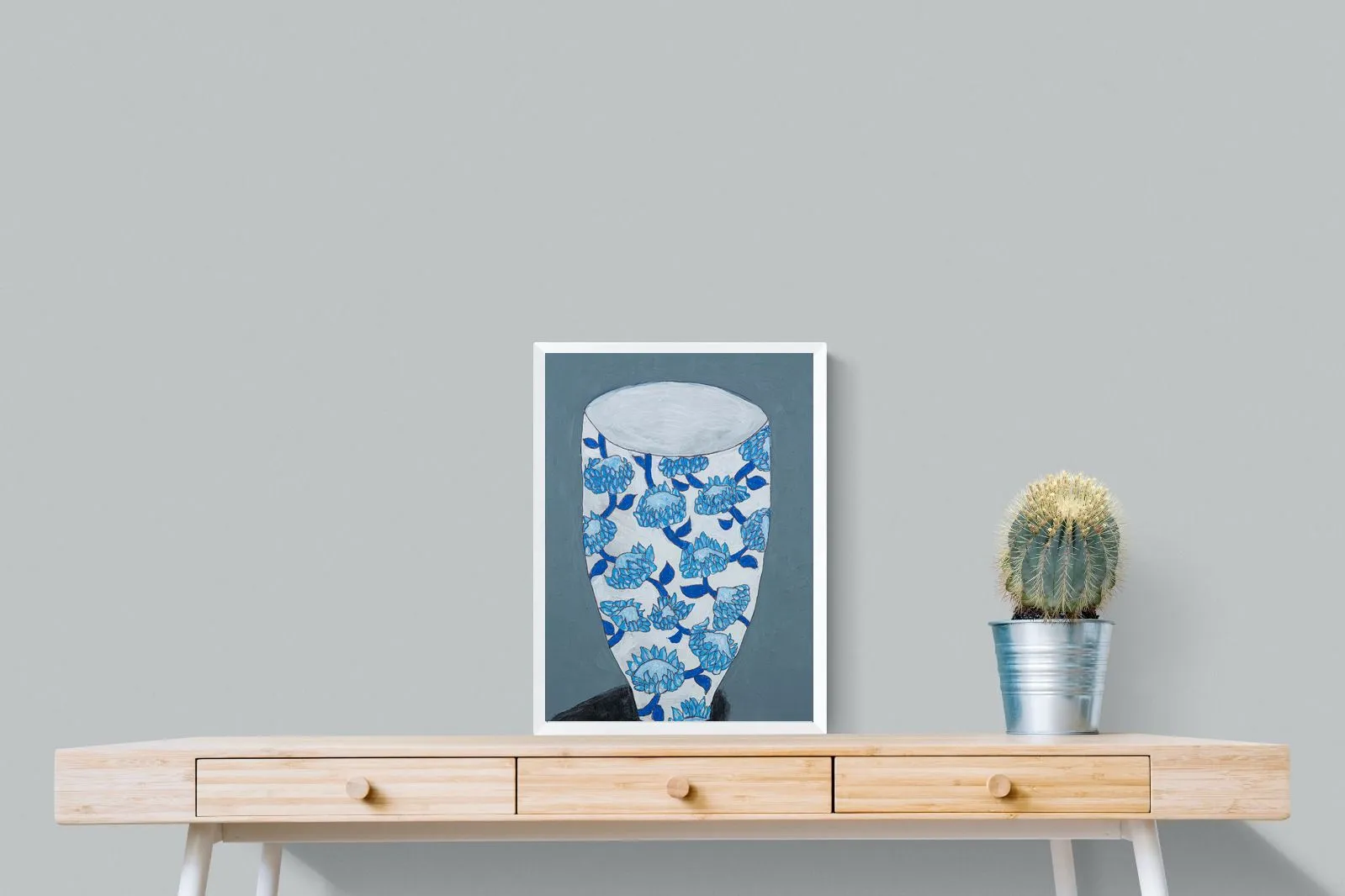 Blue Protea Vase