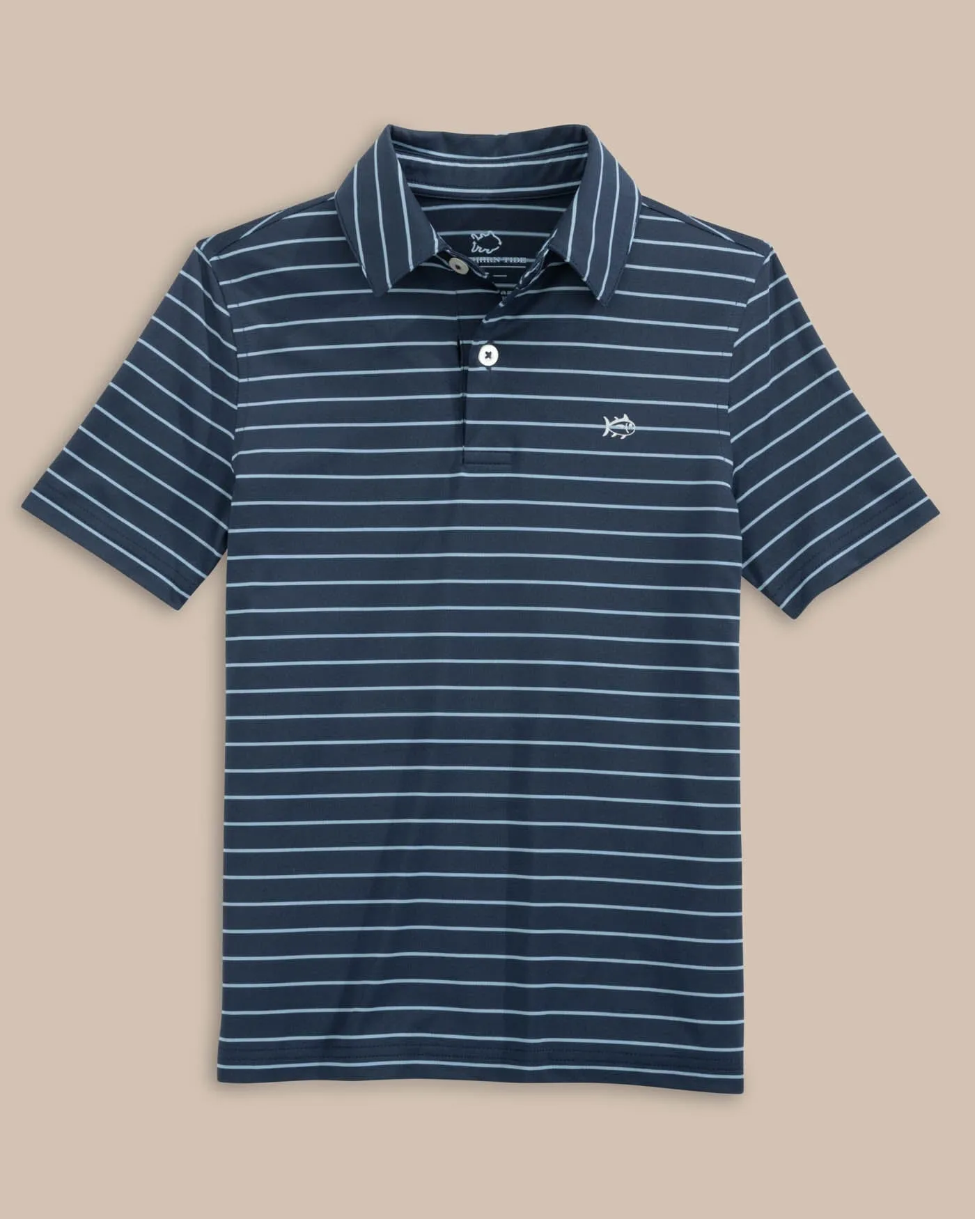 Boys Driver Seaglass Stripe Polo