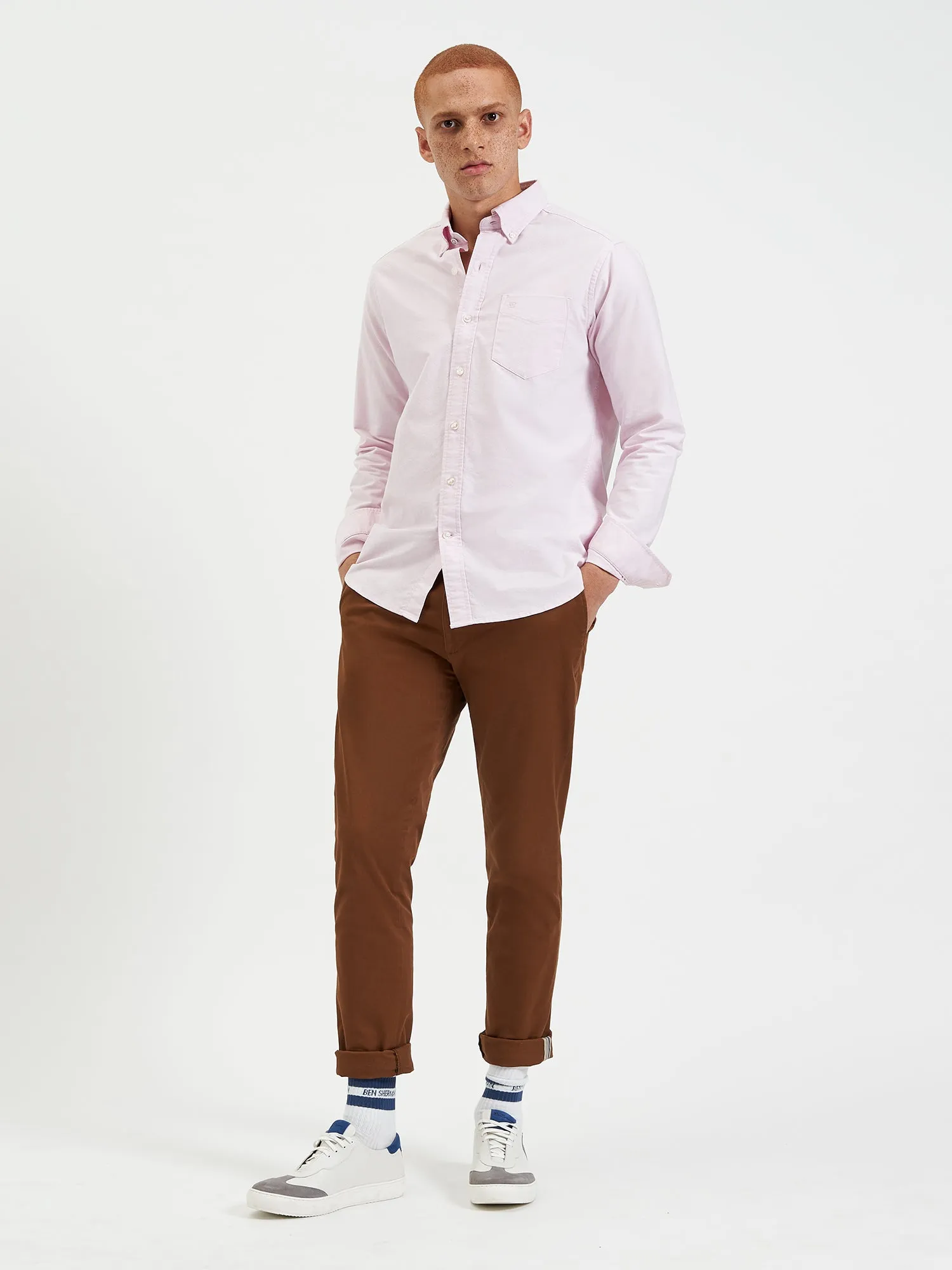 Brighton Oxford Organic Shirt - Dusty Pink