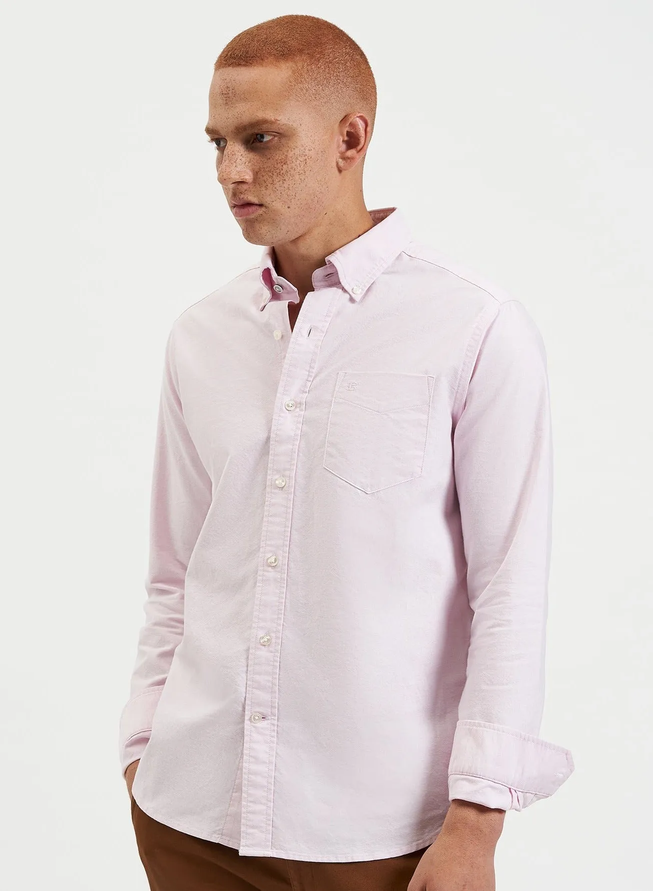 Brighton Oxford Organic Shirt - Dusty Pink