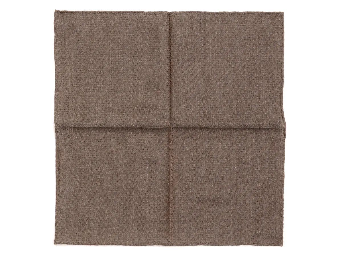 Brown Diams Pocket Square