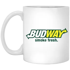 Budway Smoke Fresh 11 oz. White Mug