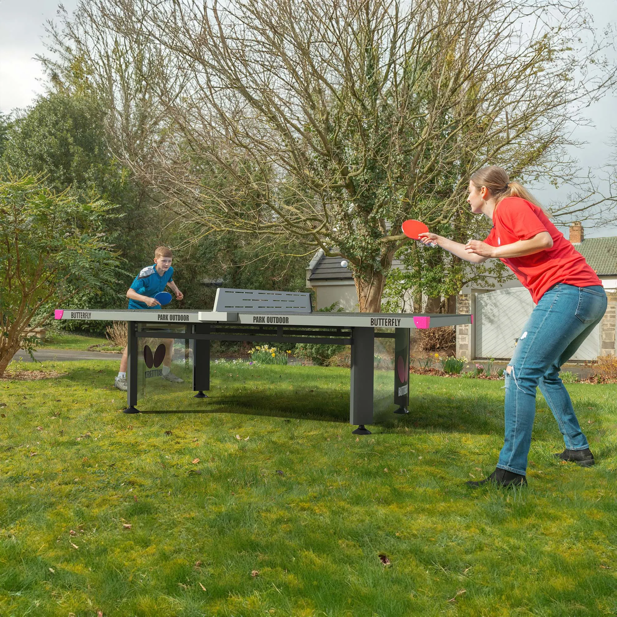 Butterfly Park Outdoor Table Tennis Table