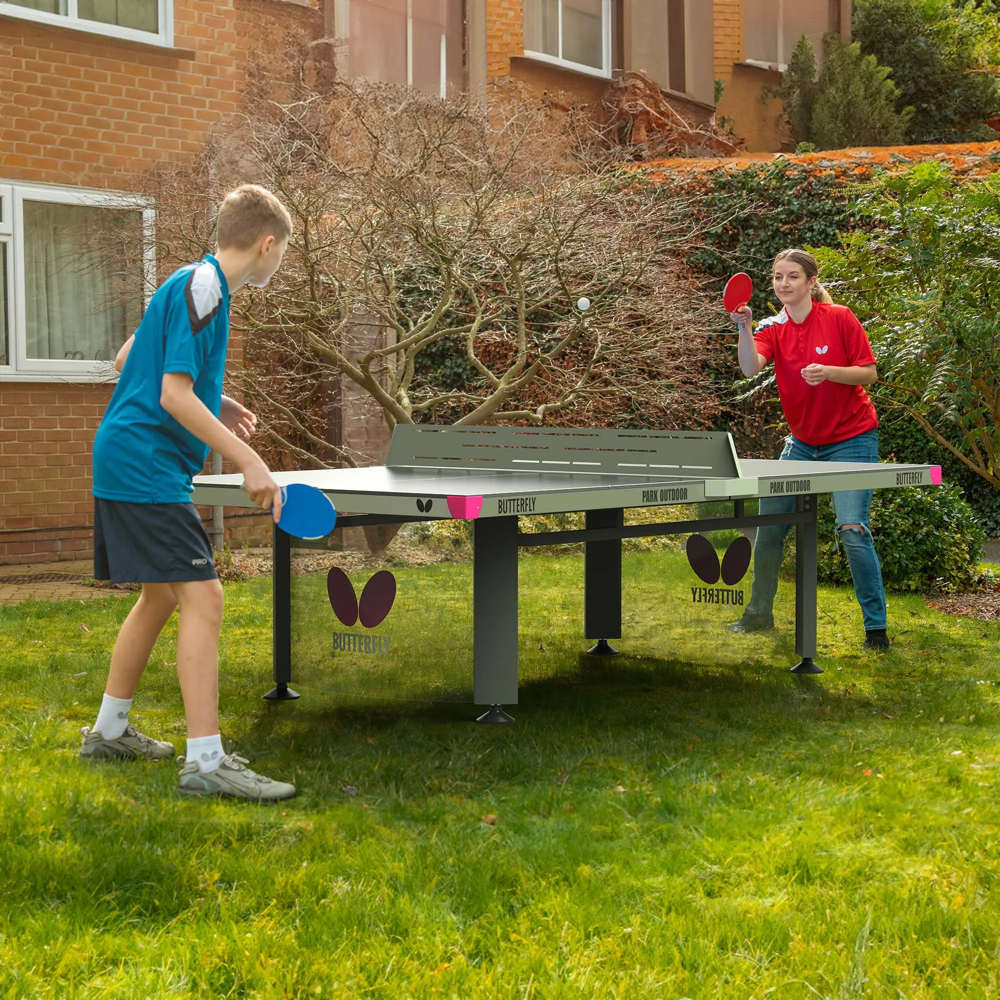 Butterfly Park Outdoor Table Tennis Table