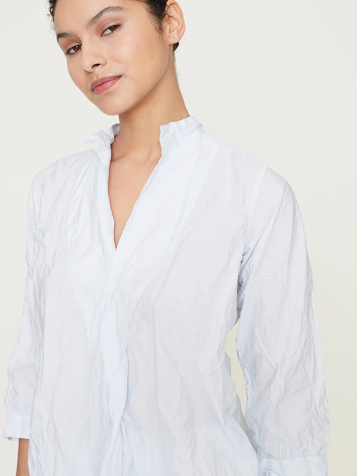 Camicia Shirt Kora Lavata in Pale Light Blue