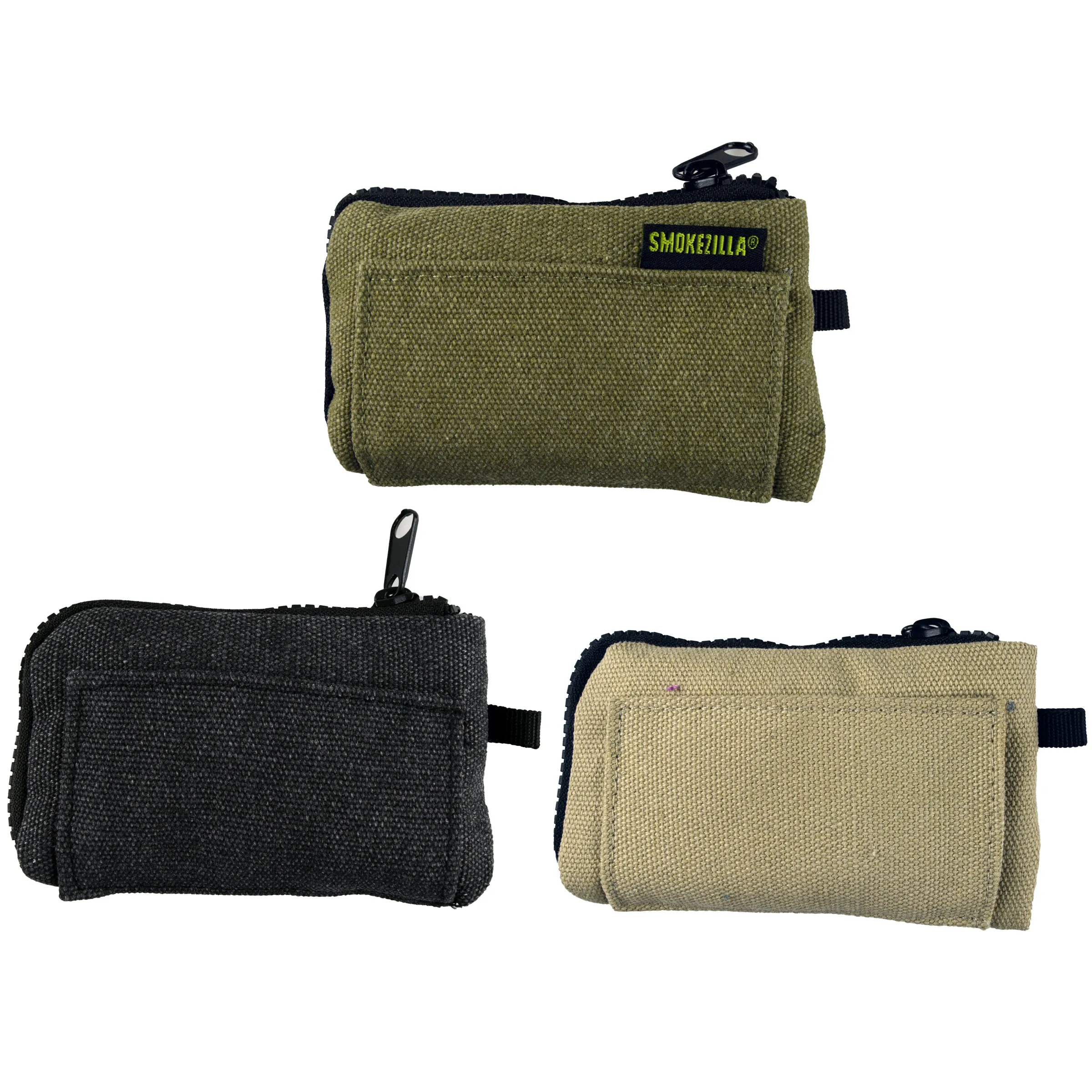 Canvas Accessories Smoker's Pouch with Zipper - 6 Pieces Per Retail Ready Display 22859