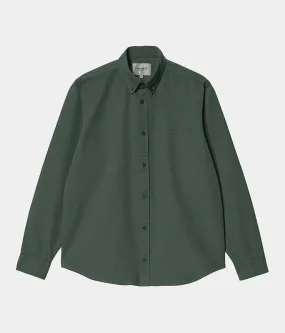 Carhartt WIP Bolton L/S Shirt Hemlock Green (Garment Dyed)