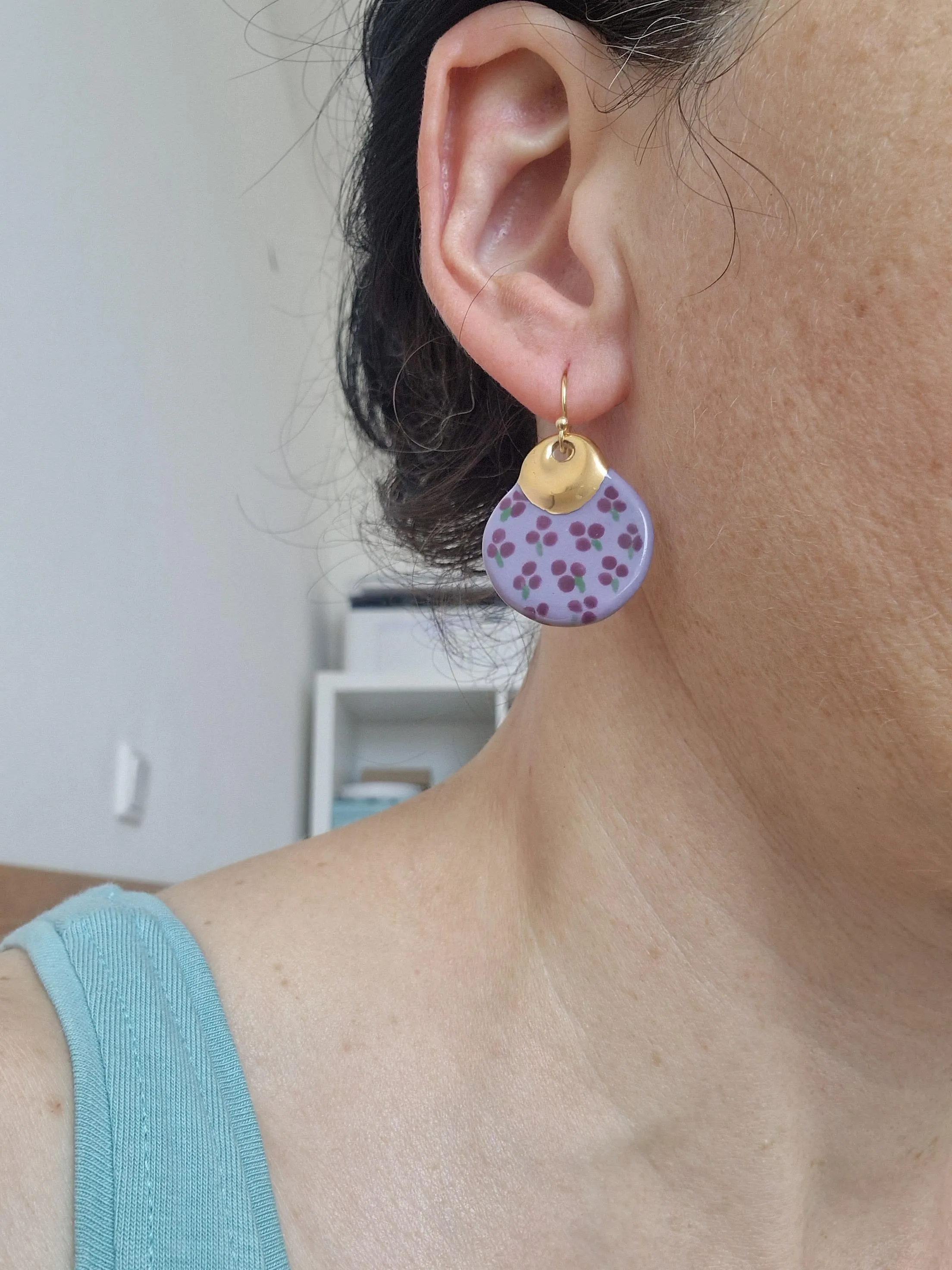 Ceramic earrings No. 17