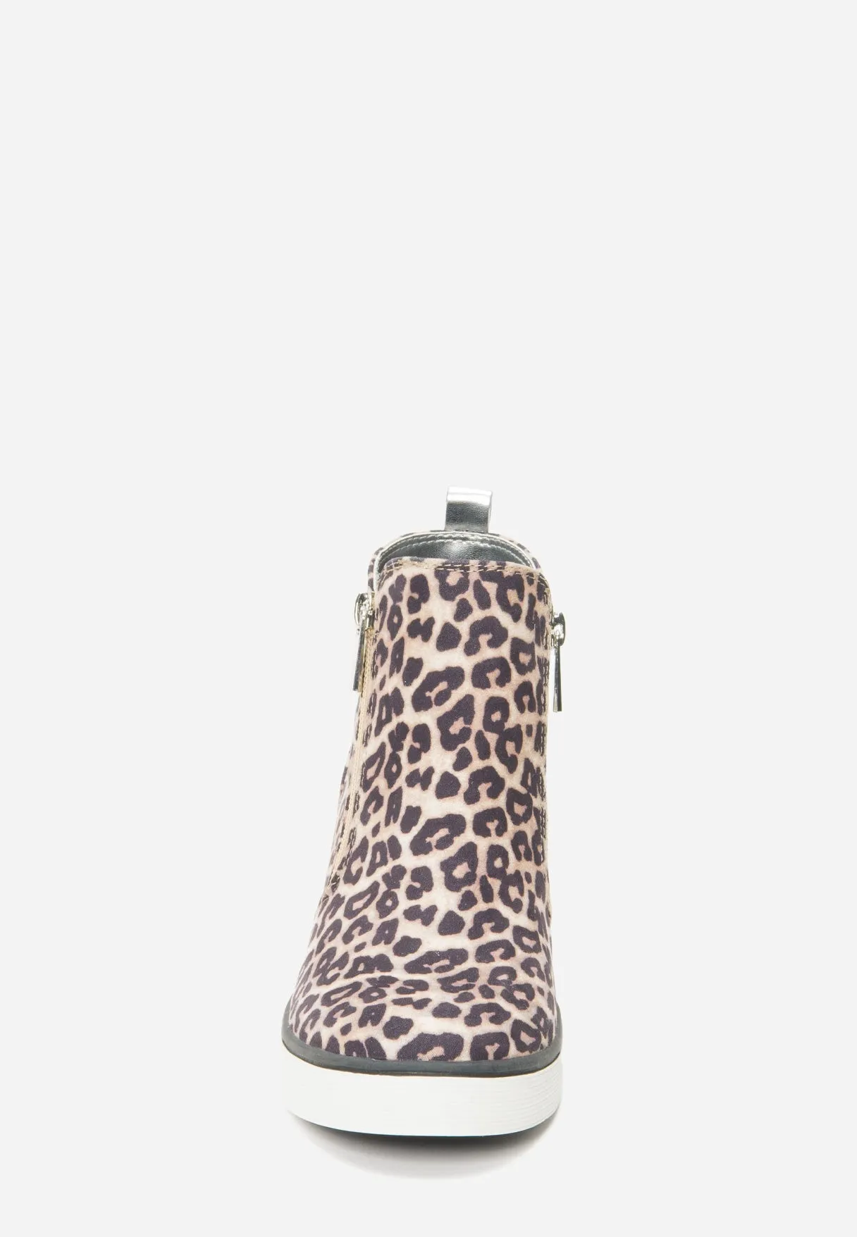 Cheetah Zip Wedge Sneaker