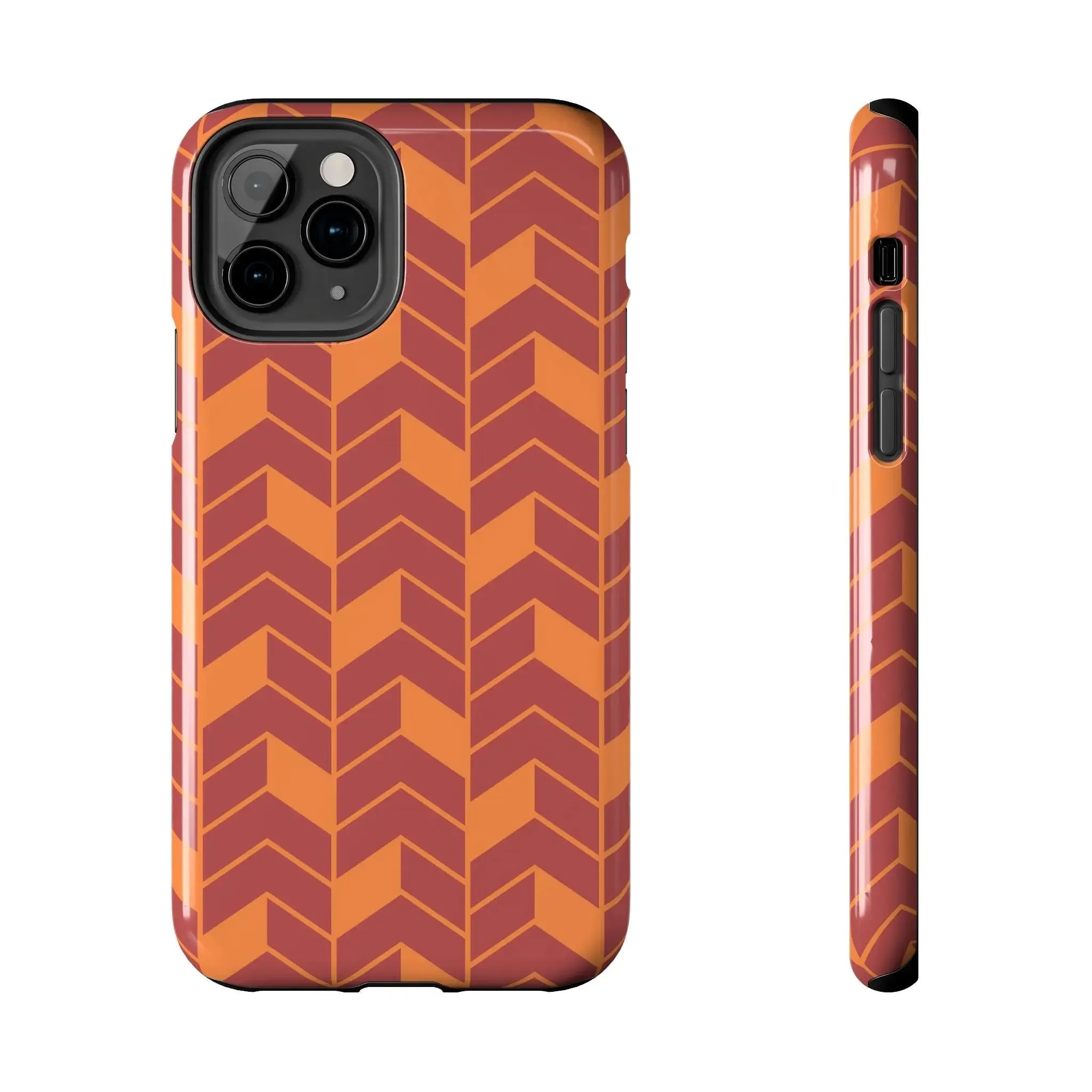 Chevron Charm | Orange Abstract Case