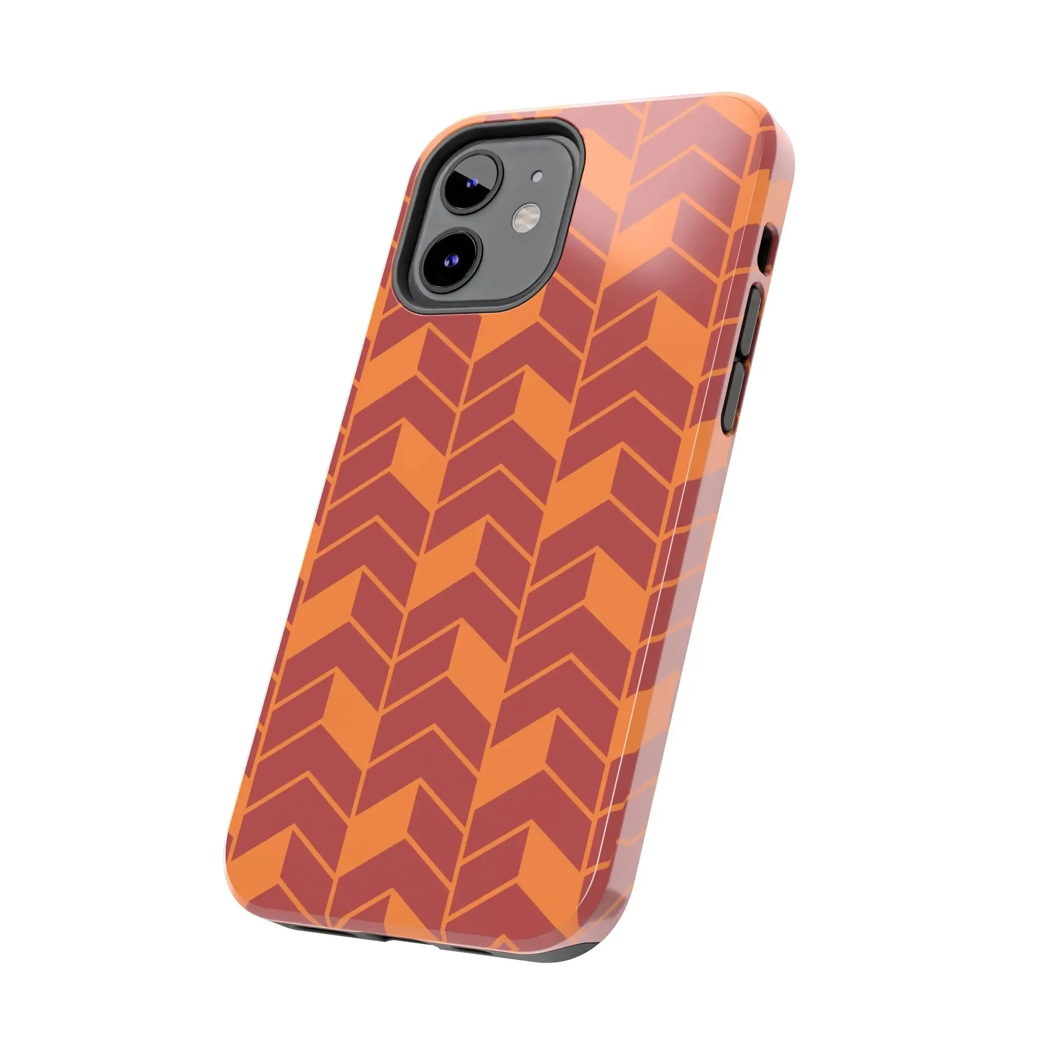 Chevron Charm | Orange Abstract Case