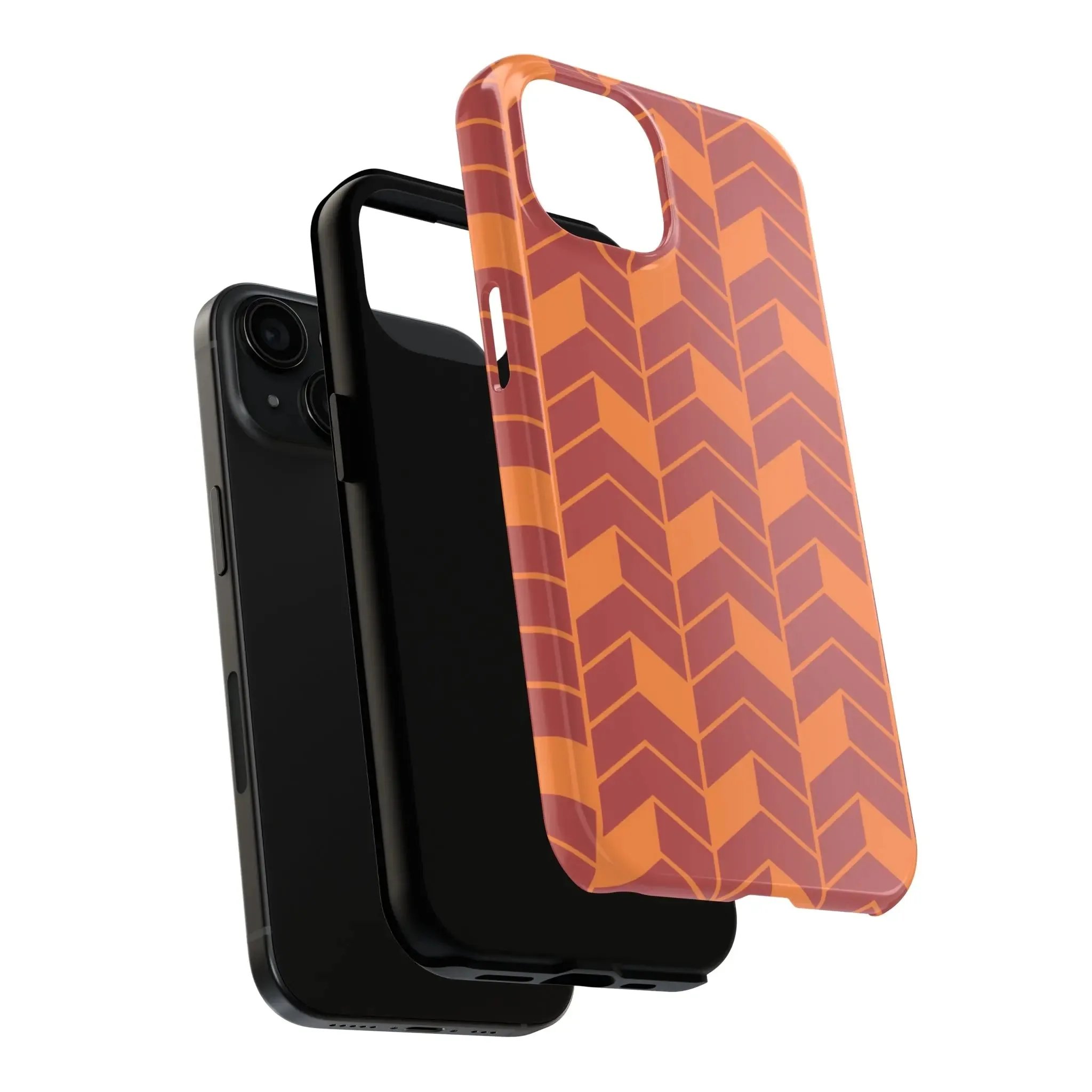 Chevron Charm | Orange Abstract Case