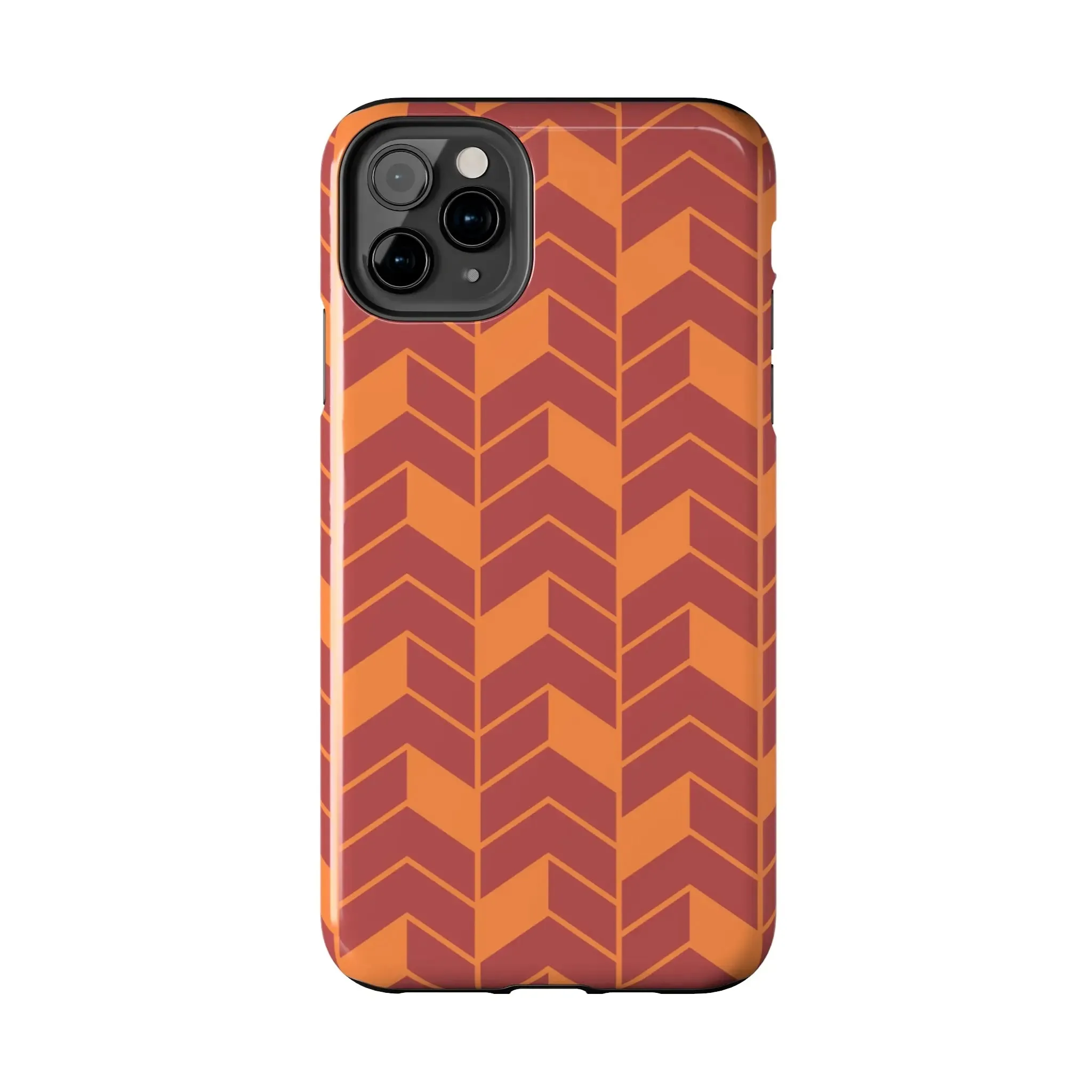 Chevron Charm | Orange Abstract Case