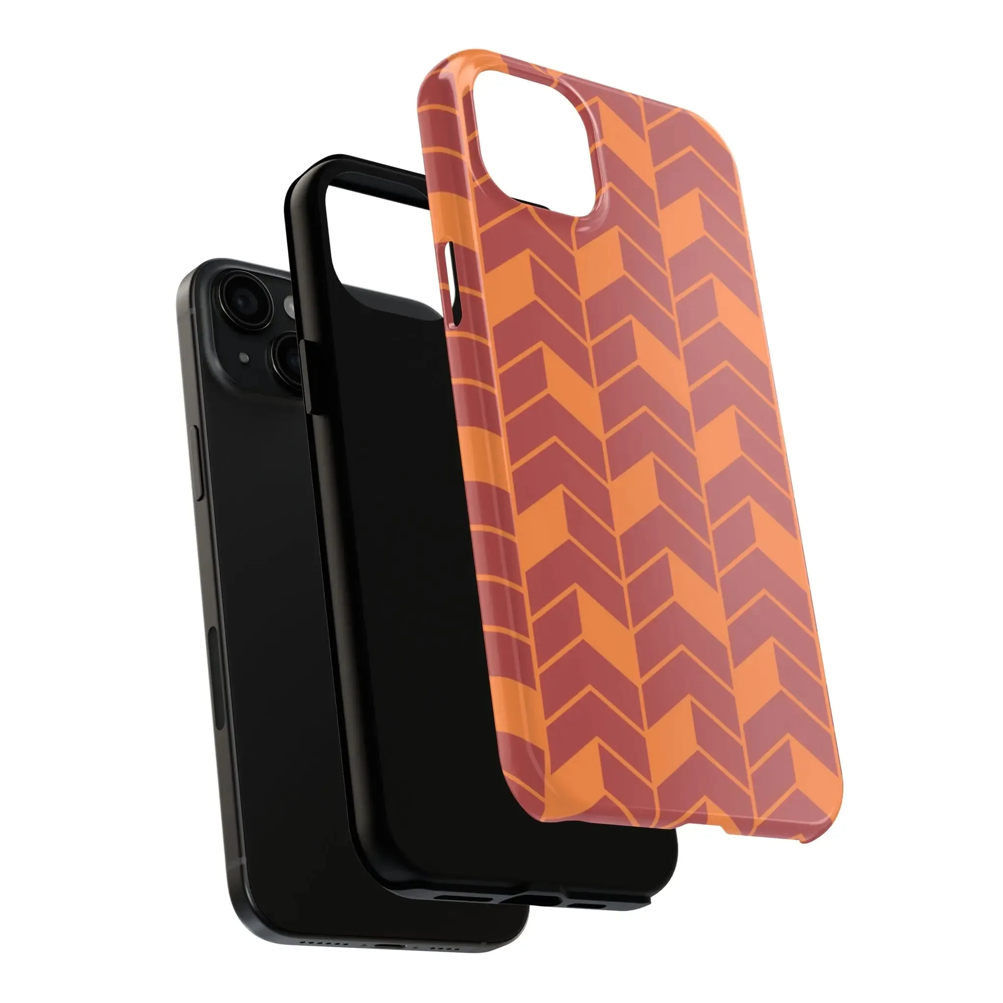 Chevron Charm | Orange Abstract Case