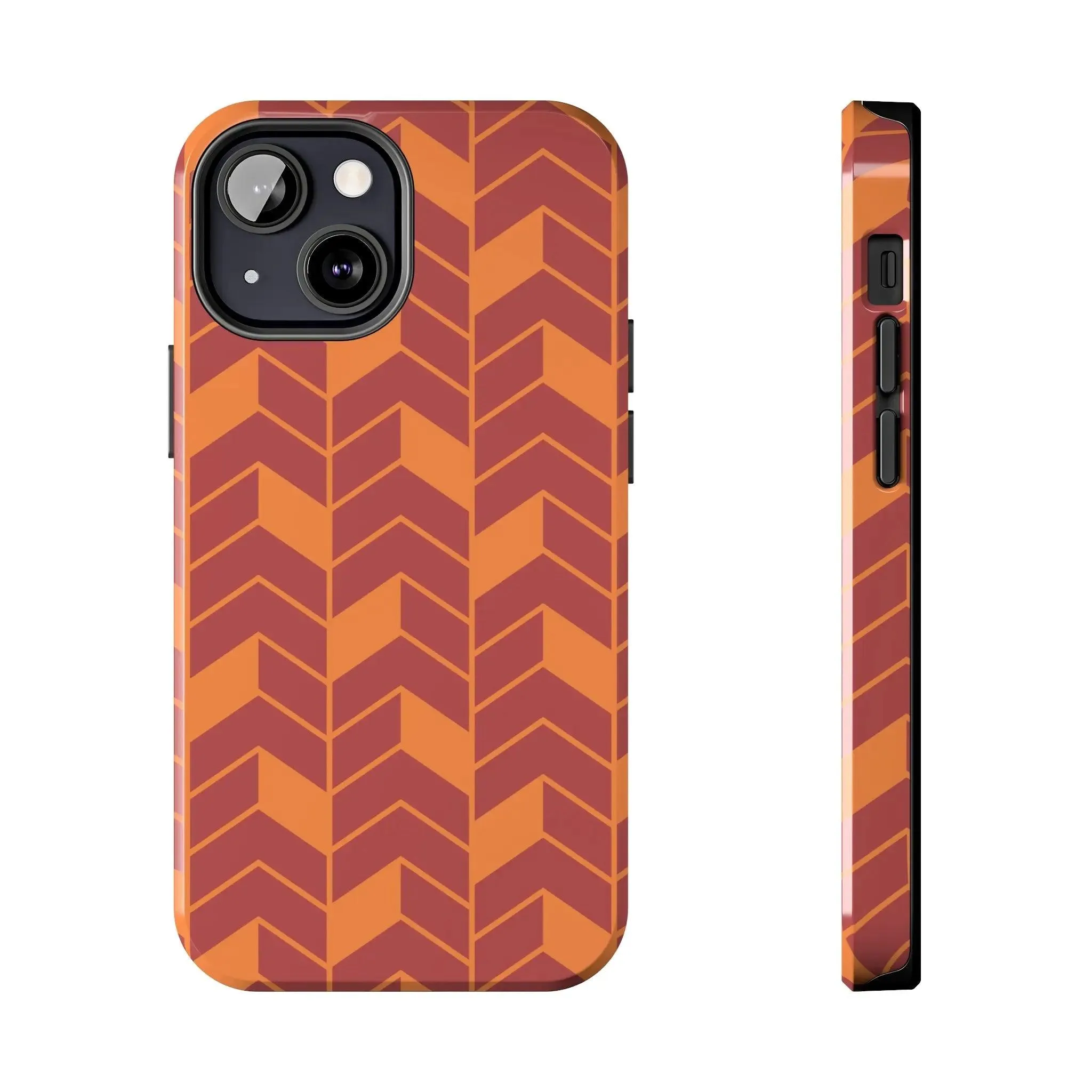 Chevron Charm | Orange Abstract Case