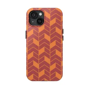 Chevron Charm | Orange Abstract Case