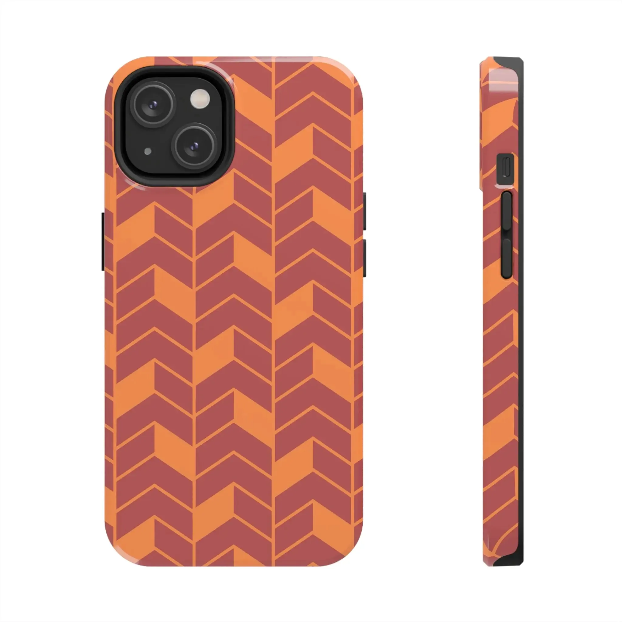 Chevron Charm | Orange Abstract Case