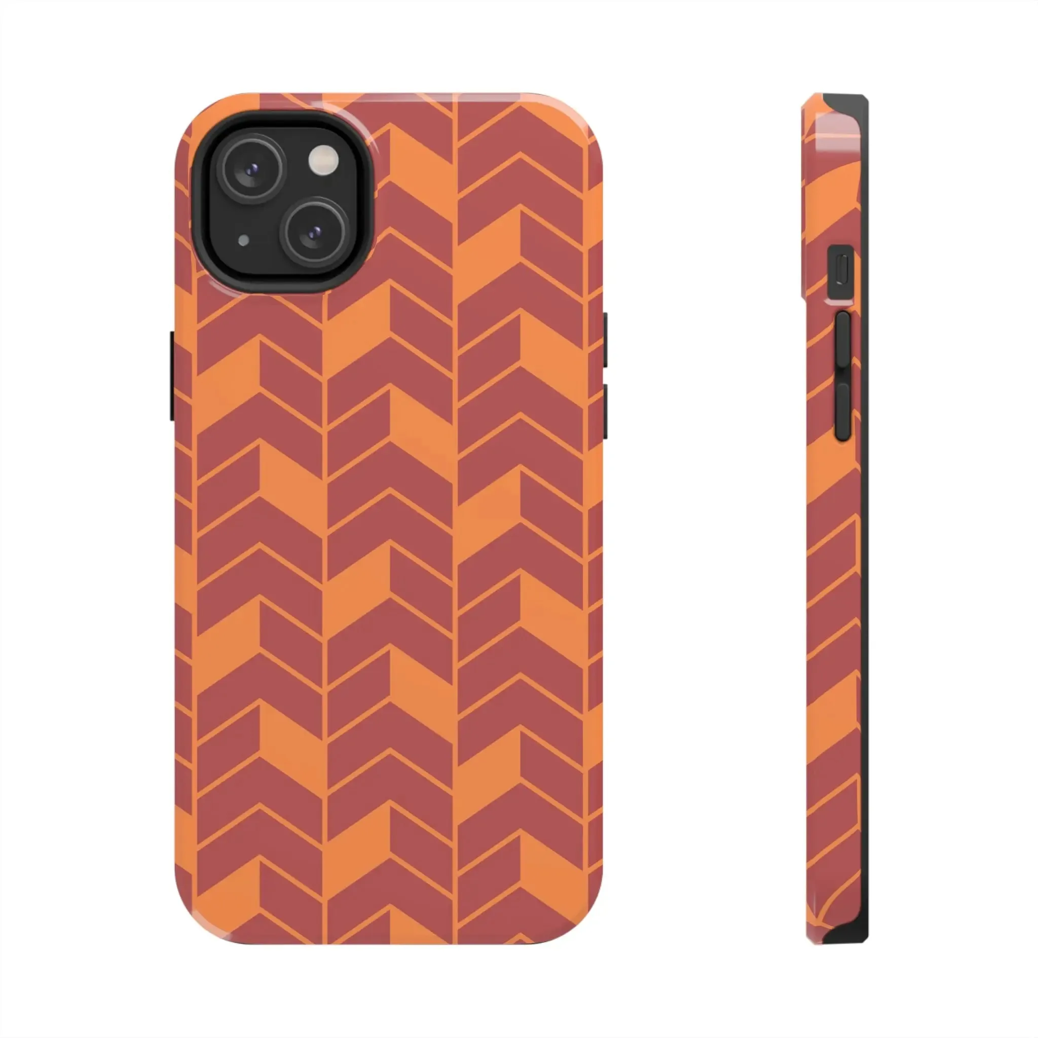 Chevron Charm | Orange Abstract Case