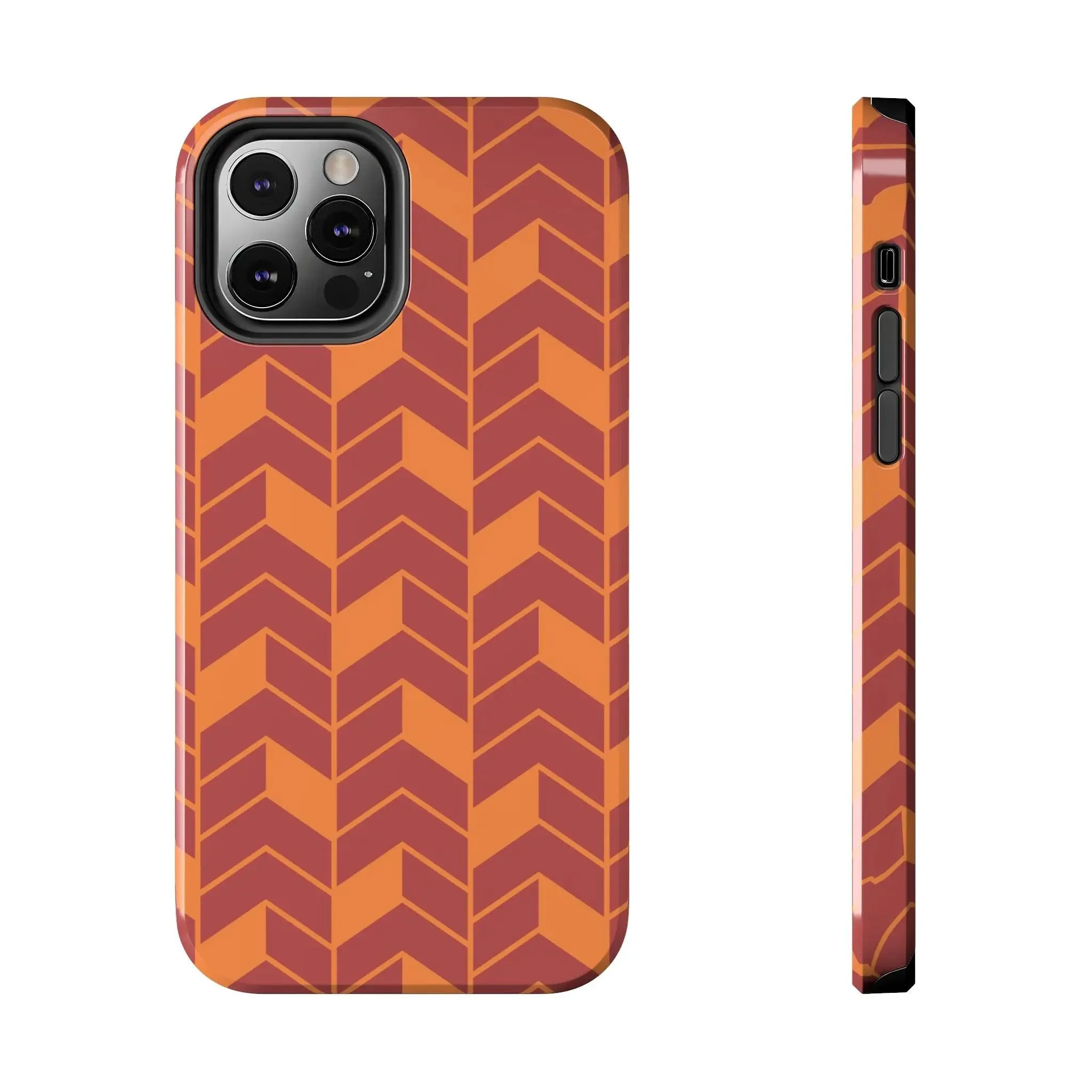 Chevron Charm | Orange Abstract Case