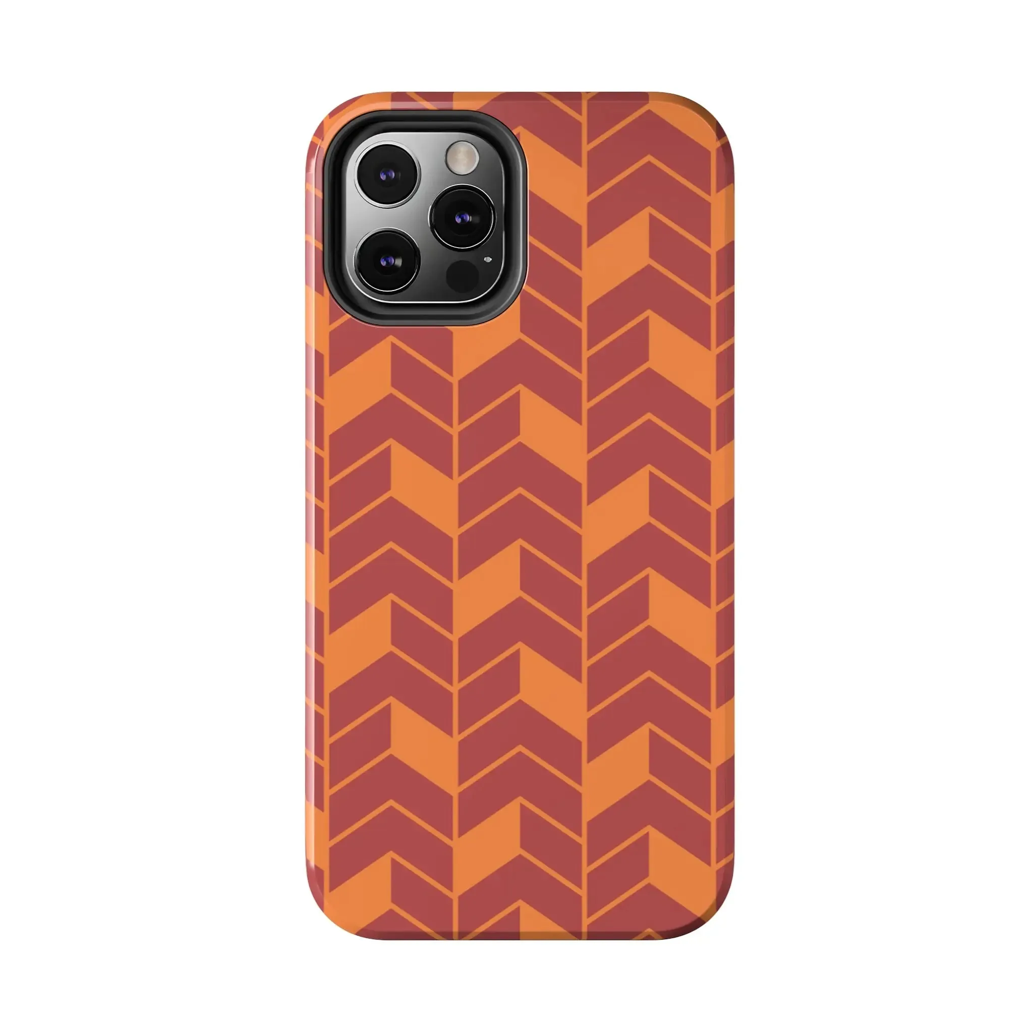 Chevron Charm | Orange Abstract Case