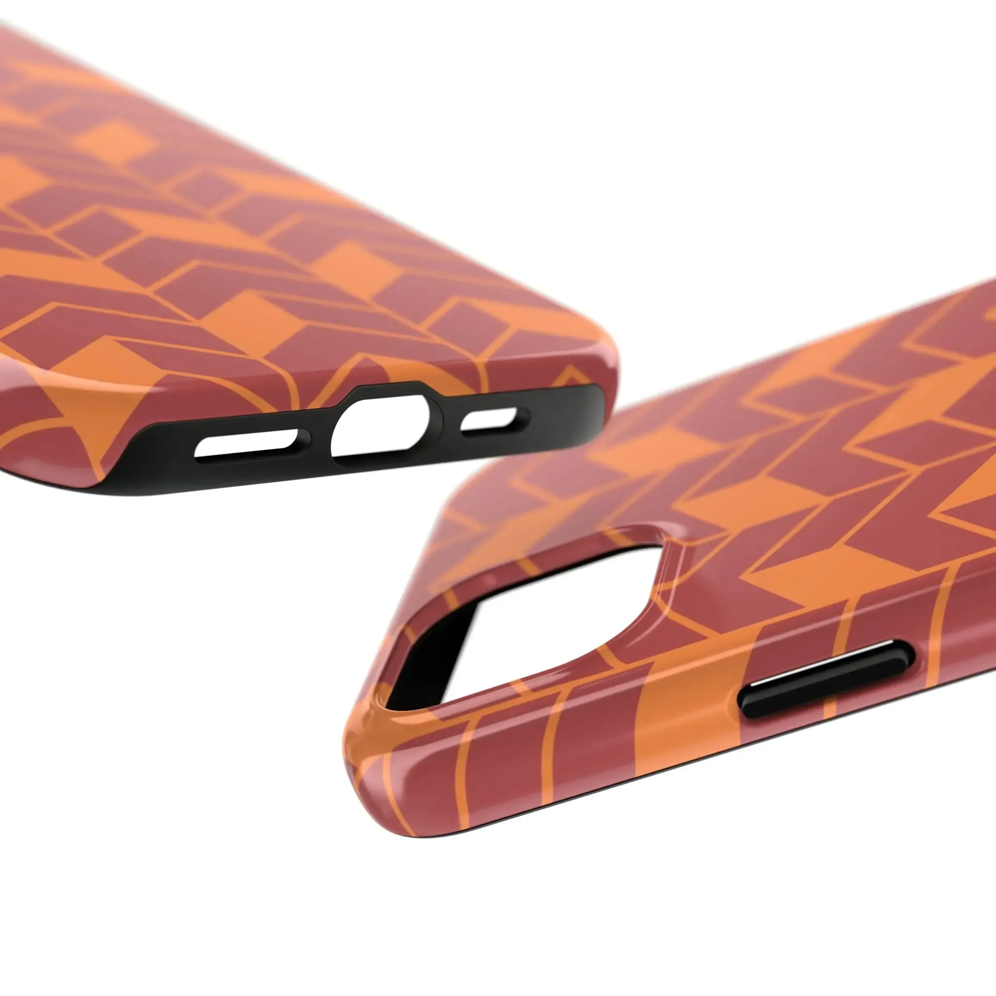 Chevron Charm | Orange Abstract Case