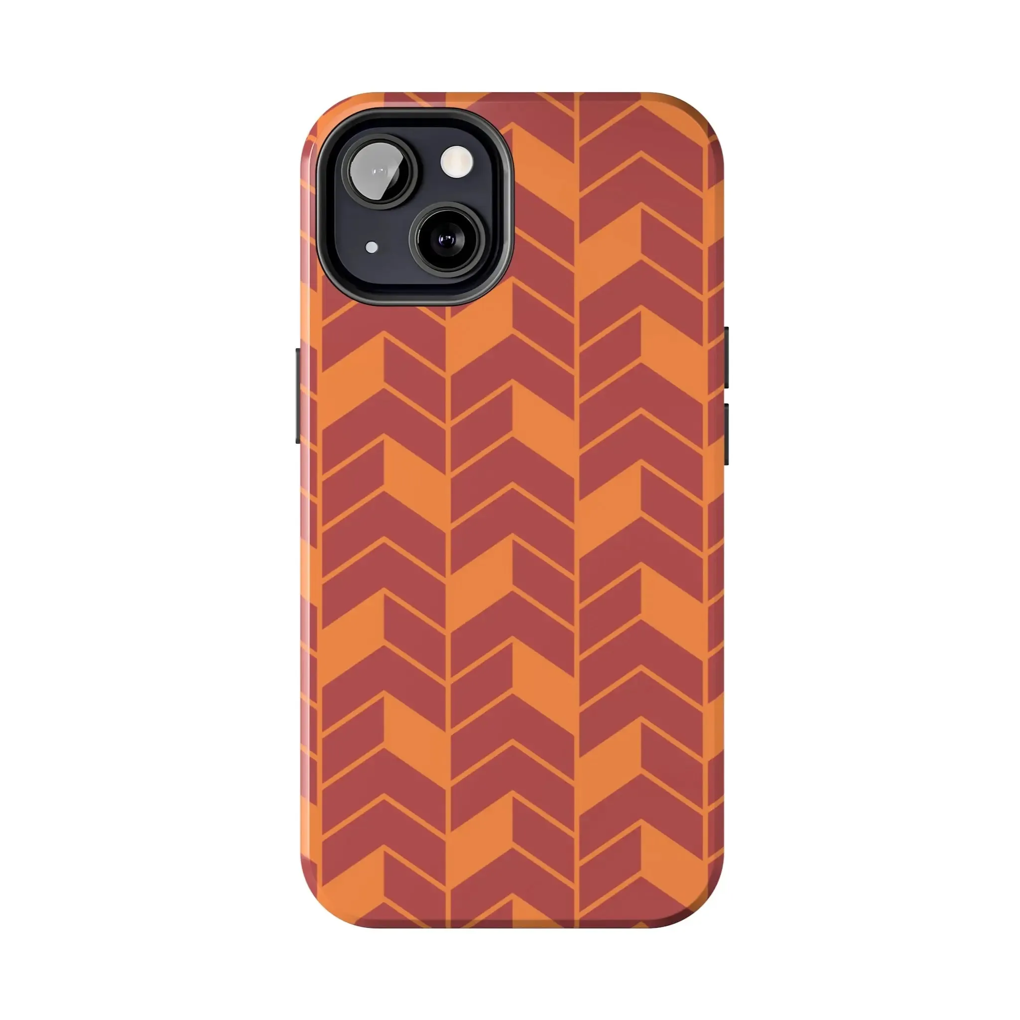 Chevron Charm | Orange Abstract Case