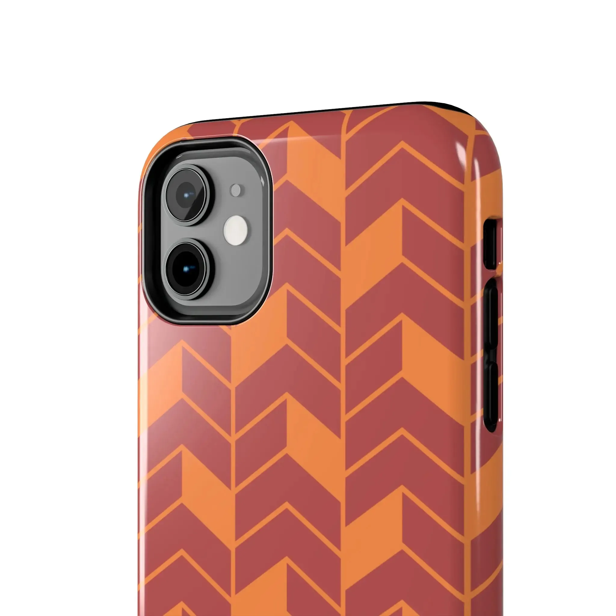 Chevron Charm | Orange Abstract Case