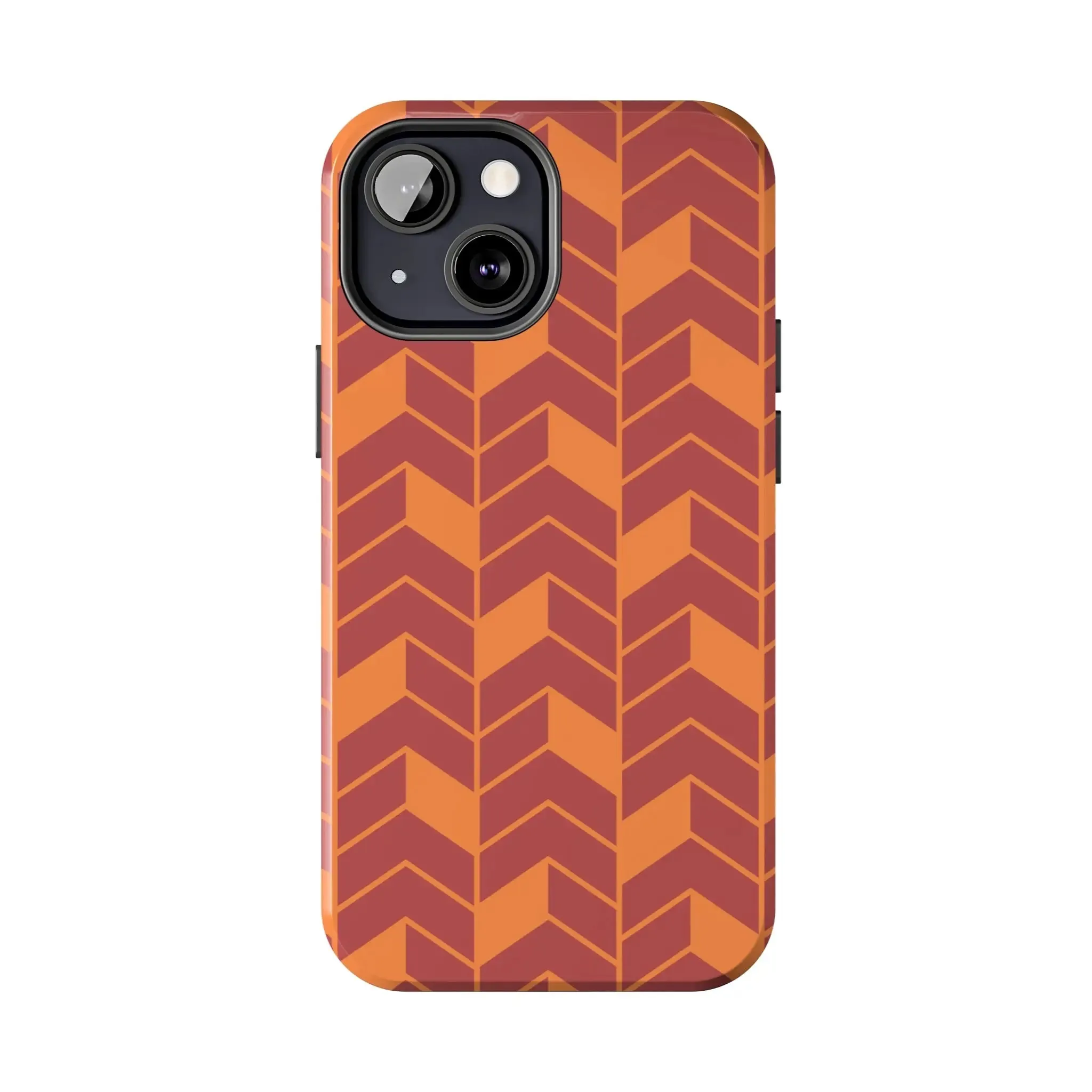 Chevron Charm | Orange Abstract Case