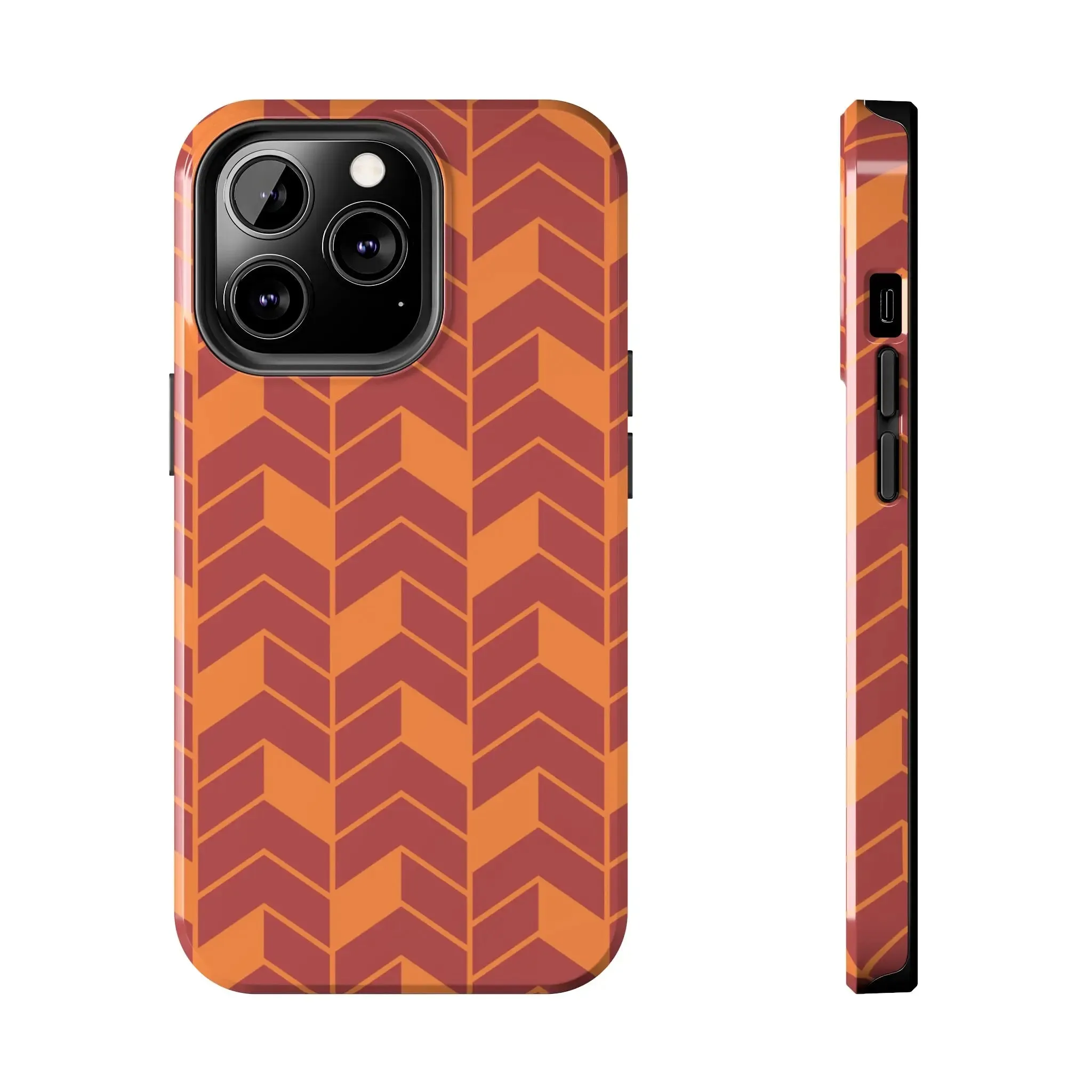 Chevron Charm | Orange Abstract Case