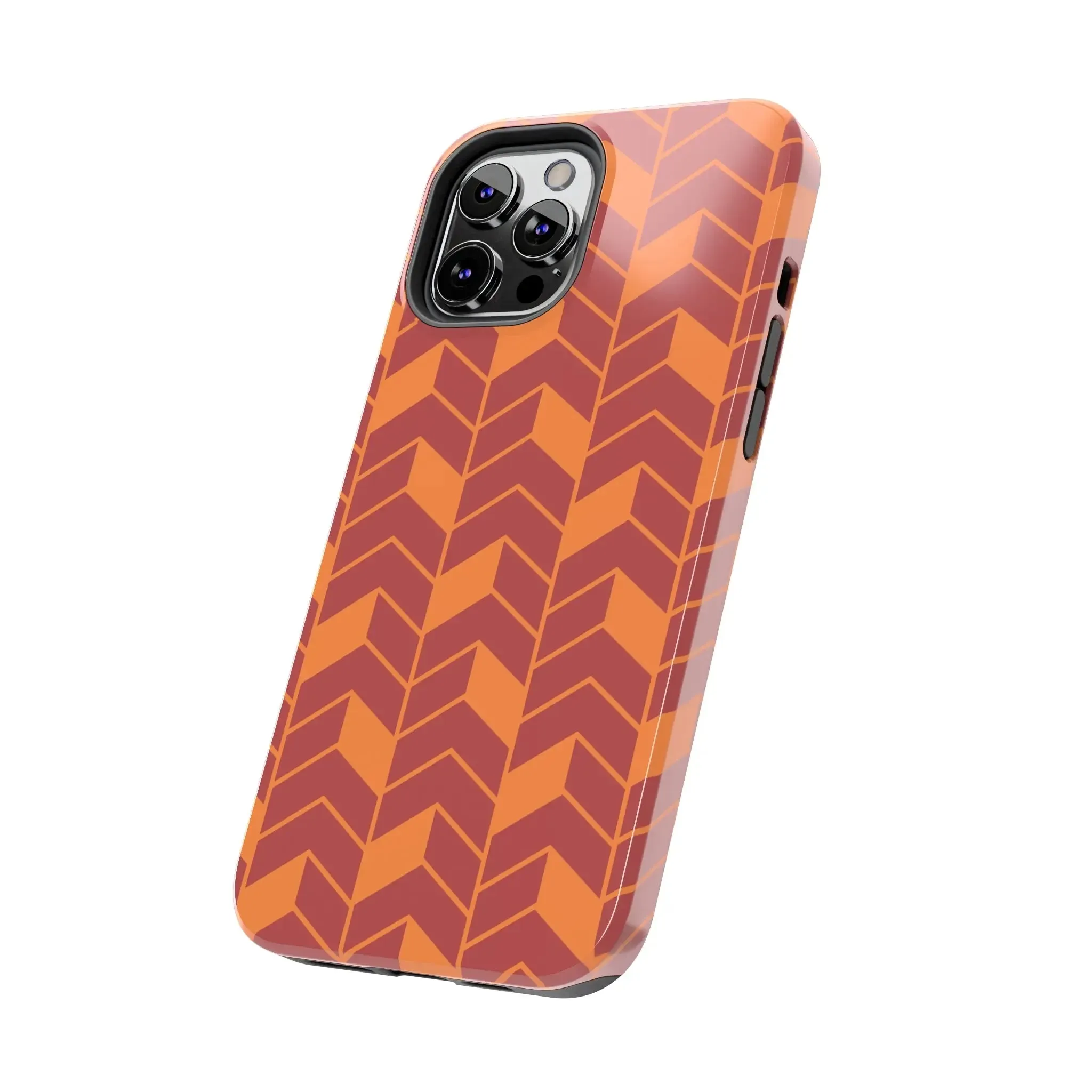 Chevron Charm | Orange Abstract Case