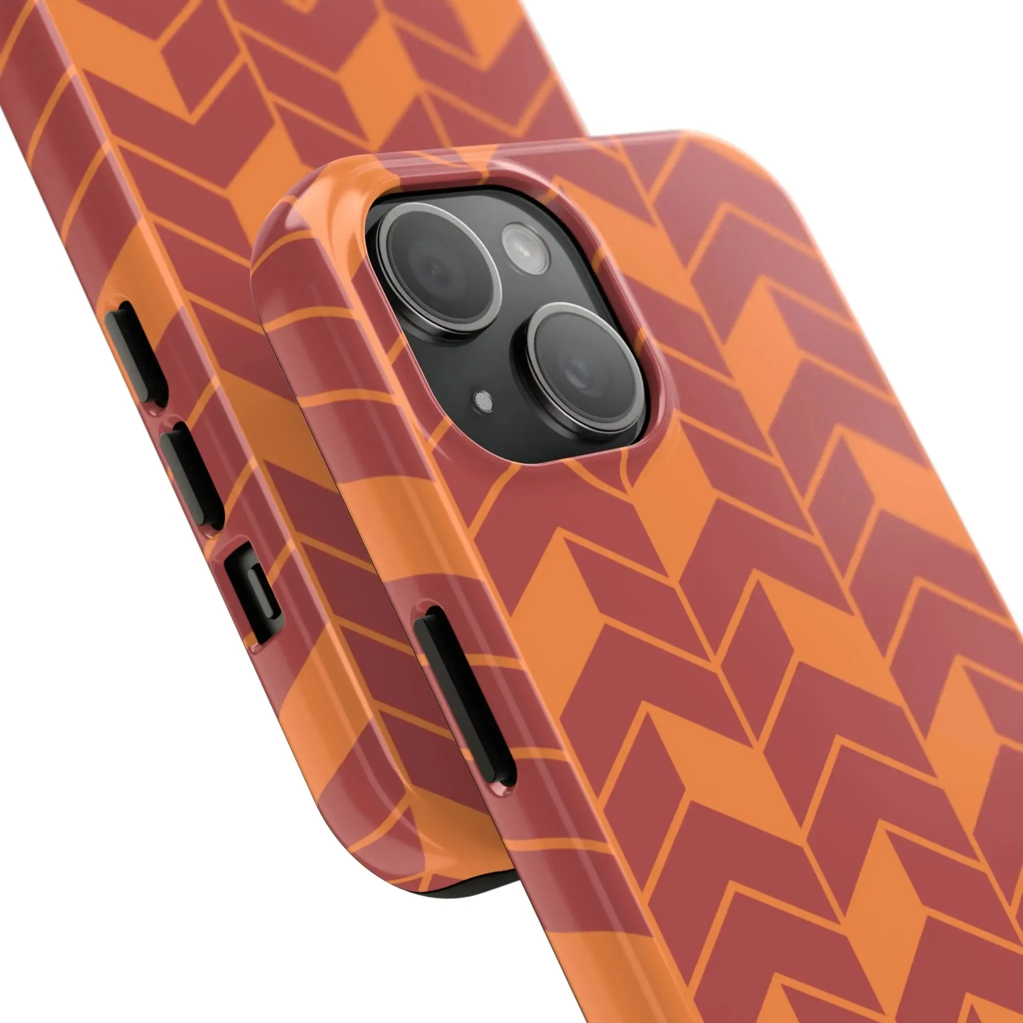 Chevron Charm | Orange Abstract Case