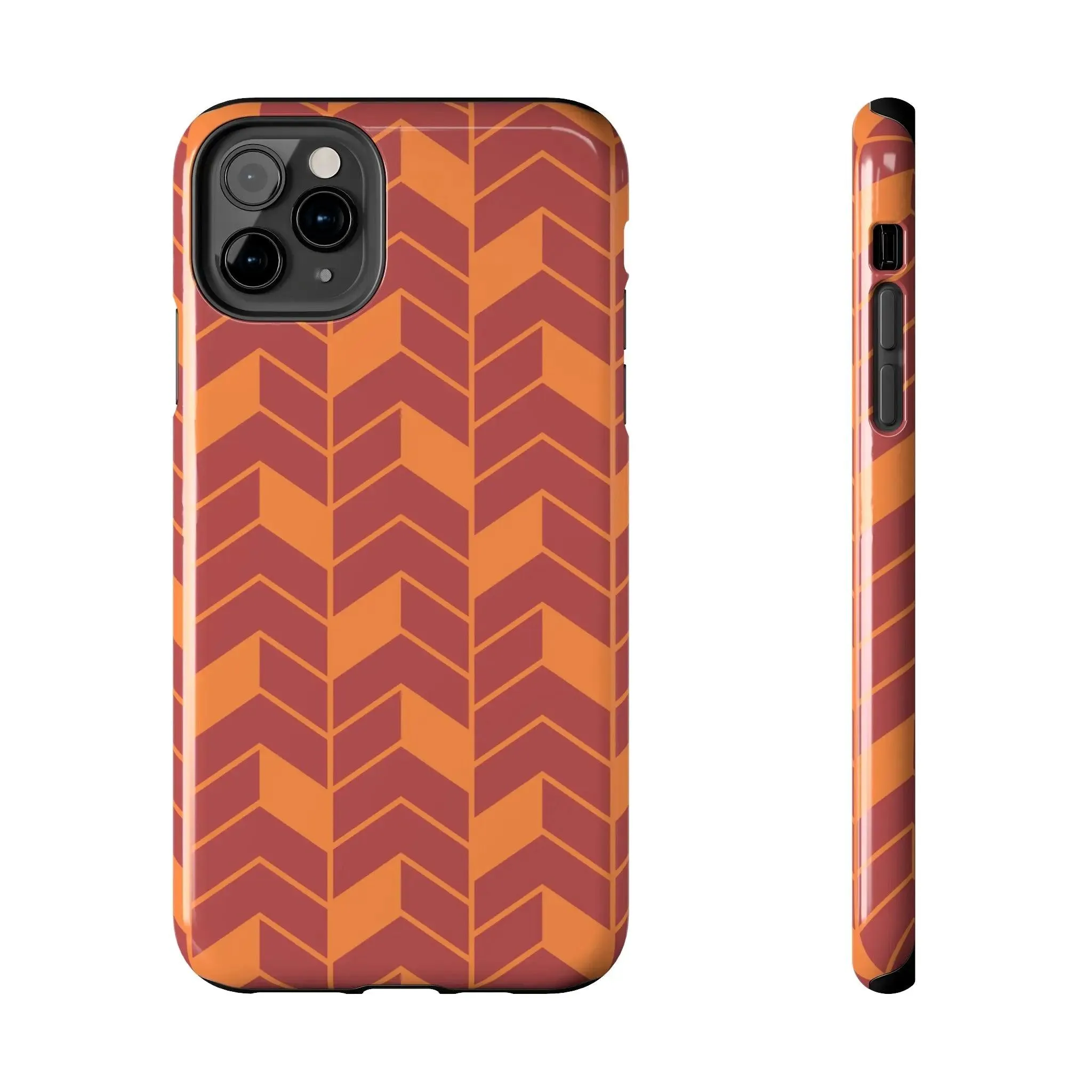 Chevron Charm | Orange Abstract Case