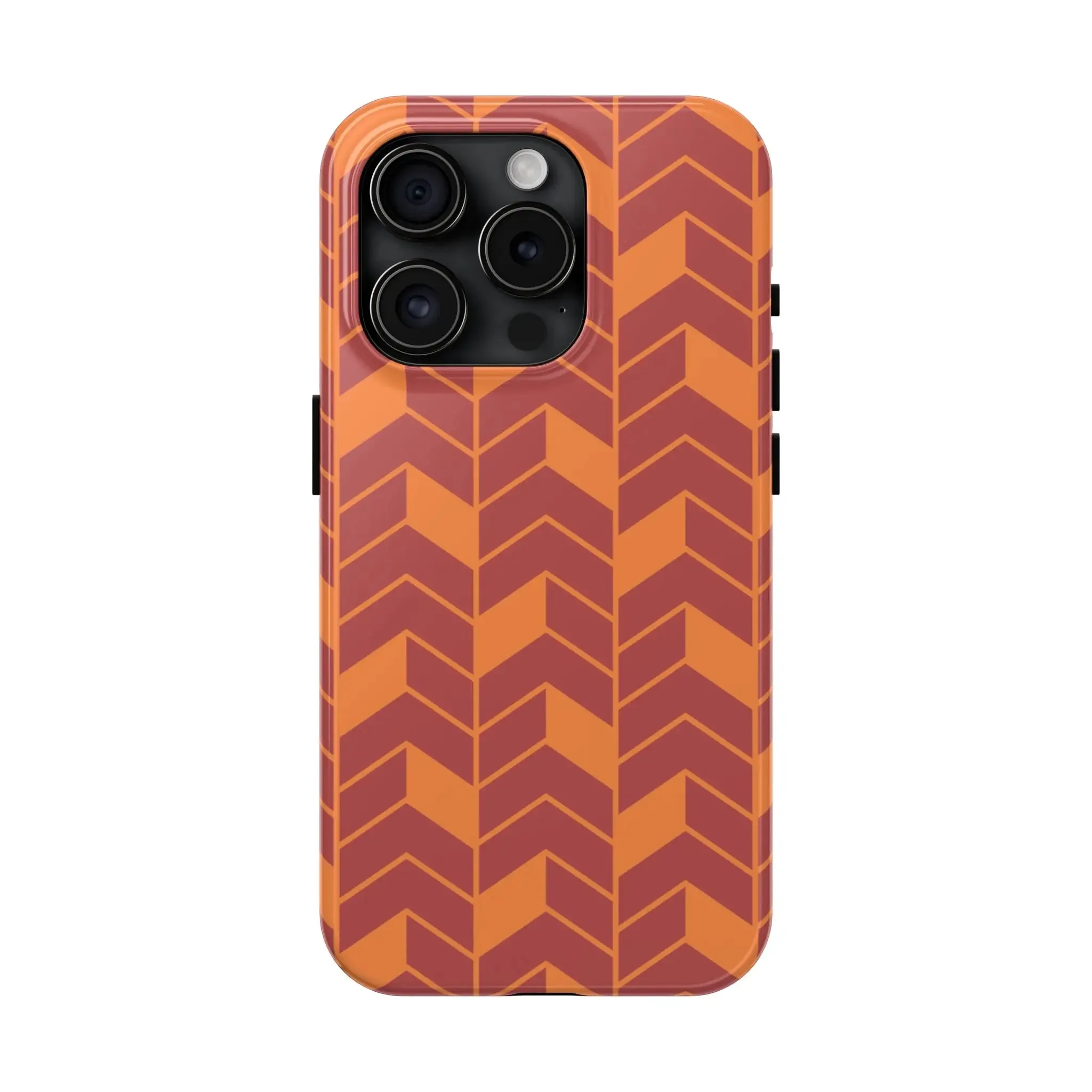 Chevron Charm | Orange Abstract Case