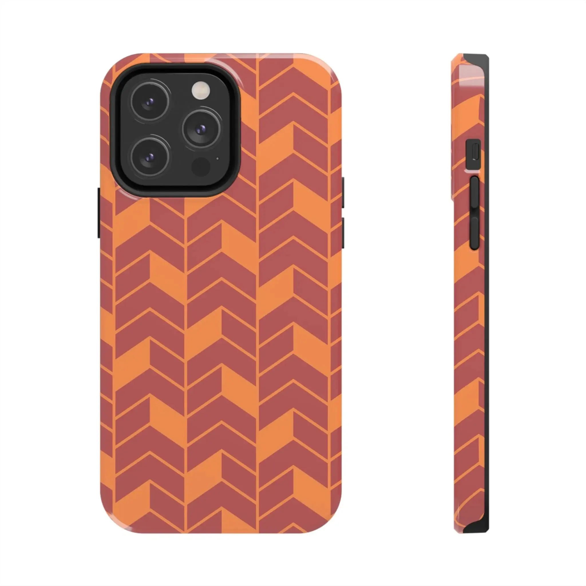 Chevron Charm | Orange Abstract Case