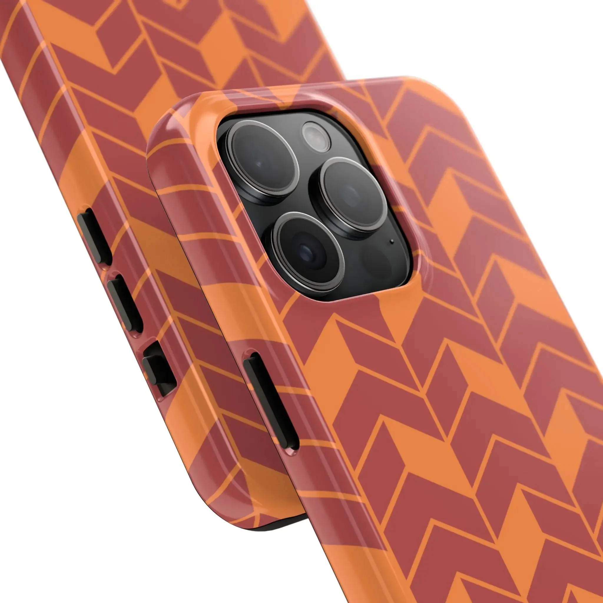 Chevron Charm | Orange Abstract Case