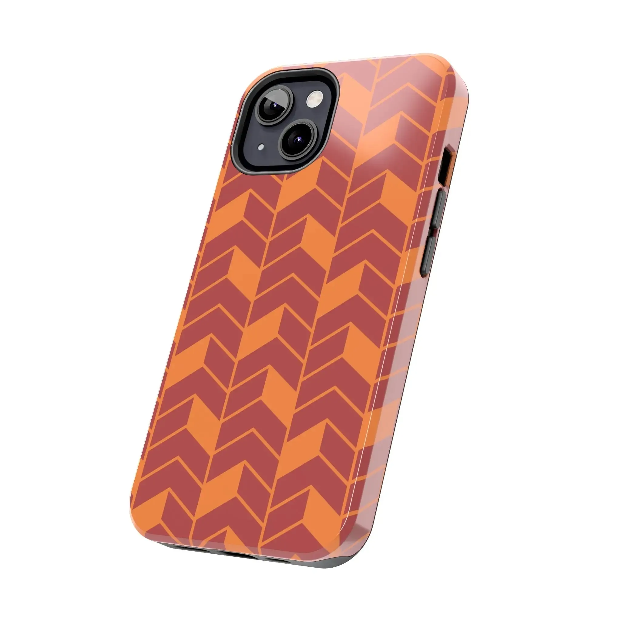 Chevron Charm | Orange Abstract Case