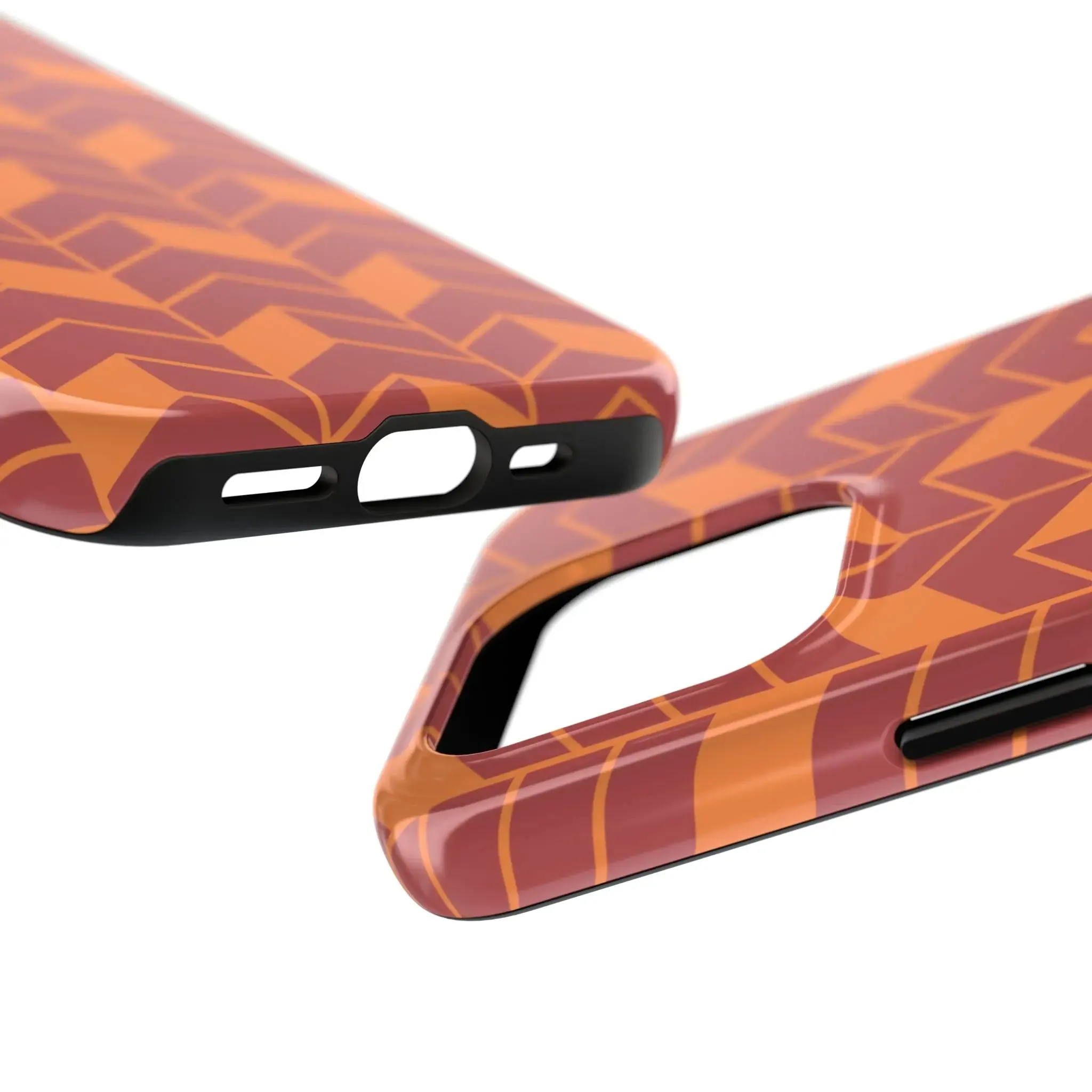 Chevron Charm | Orange Abstract Case