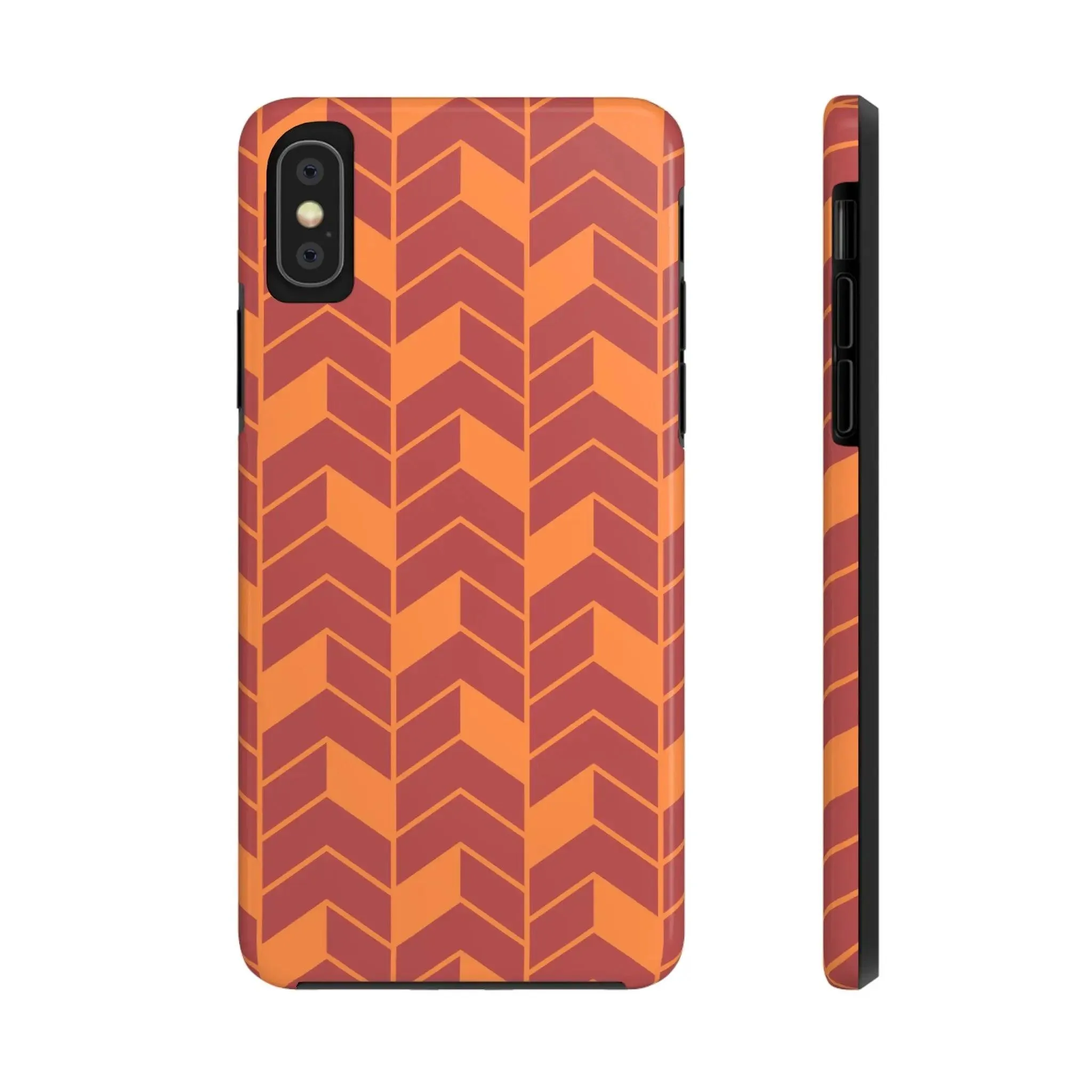 Chevron Charm | Orange Abstract Case