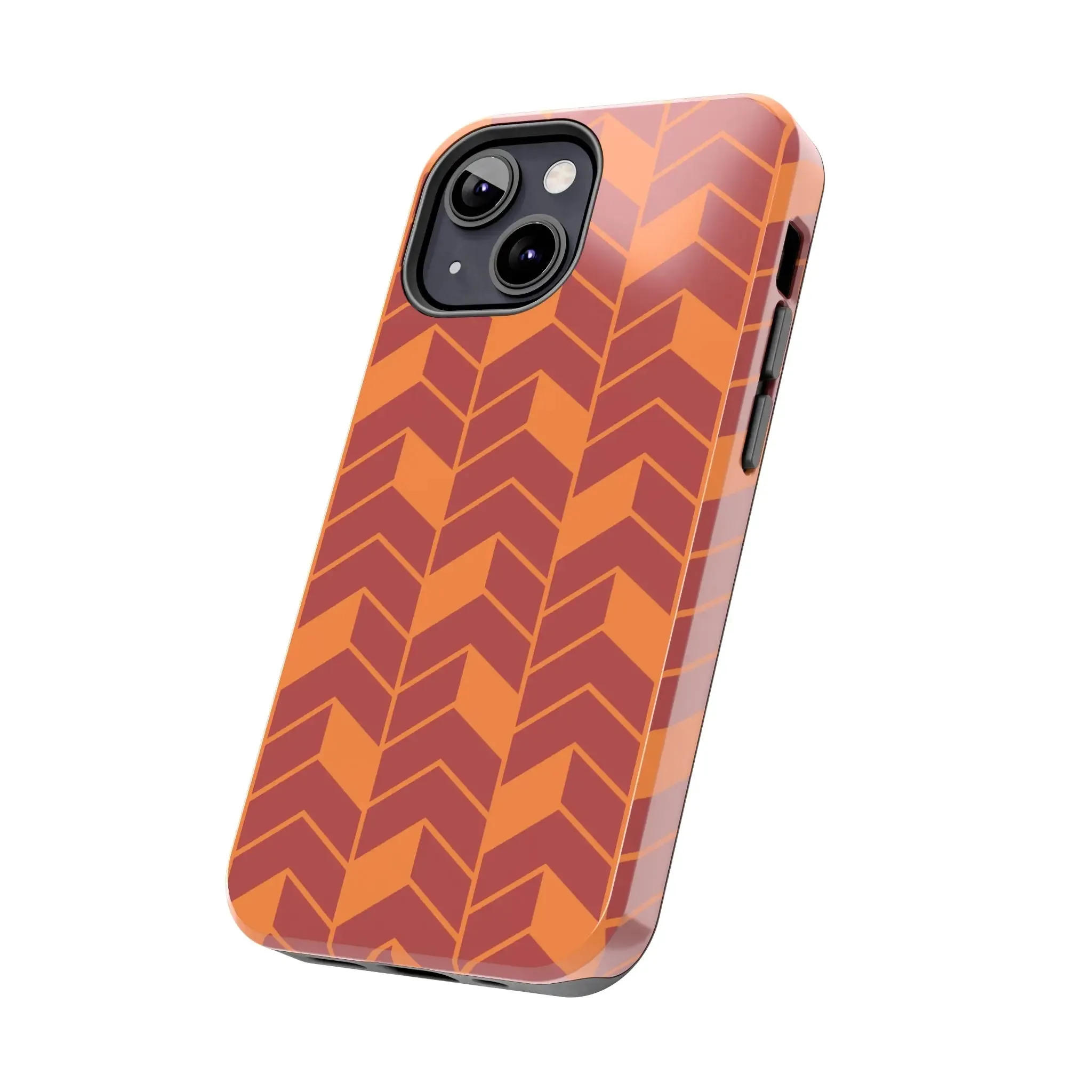 Chevron Charm | Orange Abstract Case