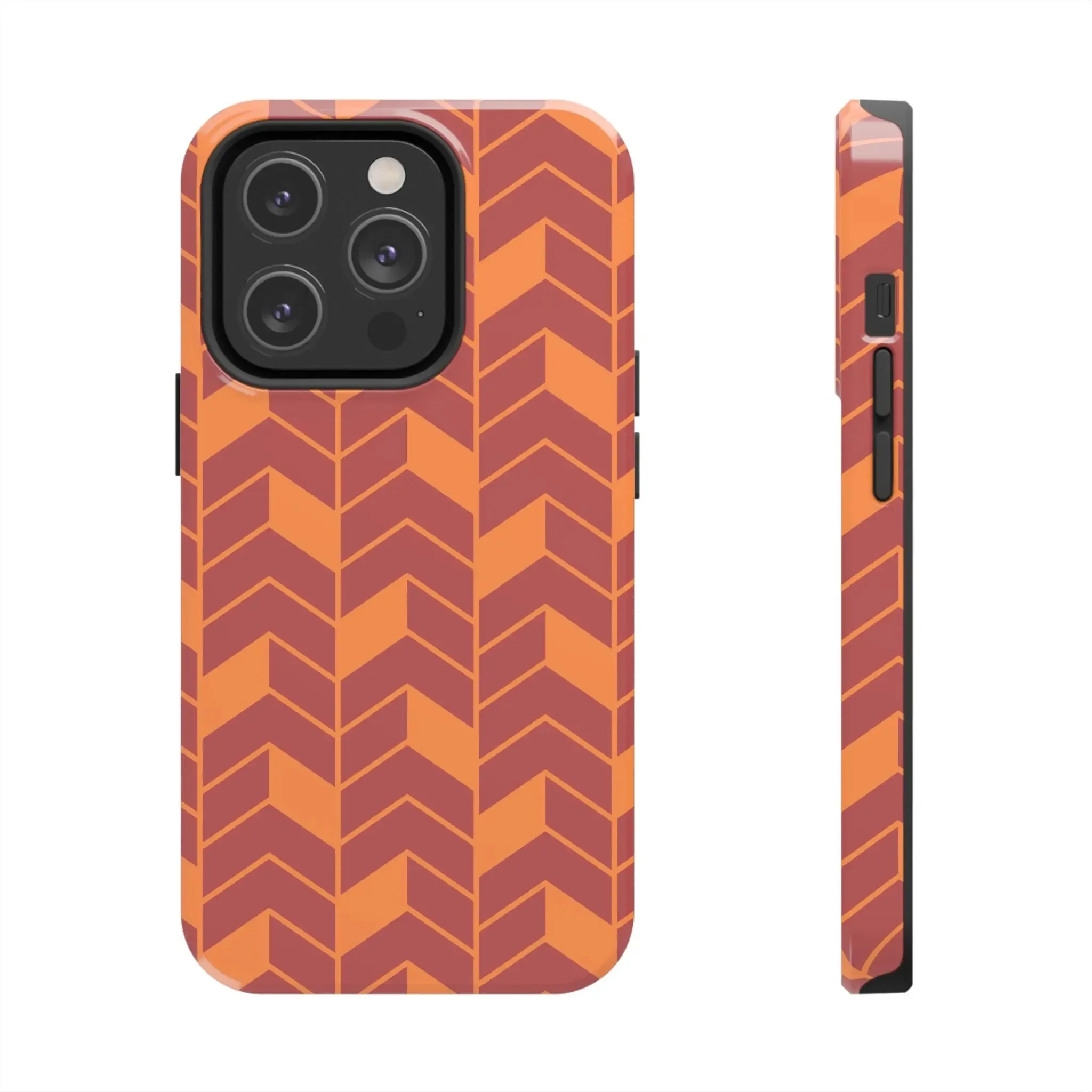 Chevron Charm | Orange Abstract Case