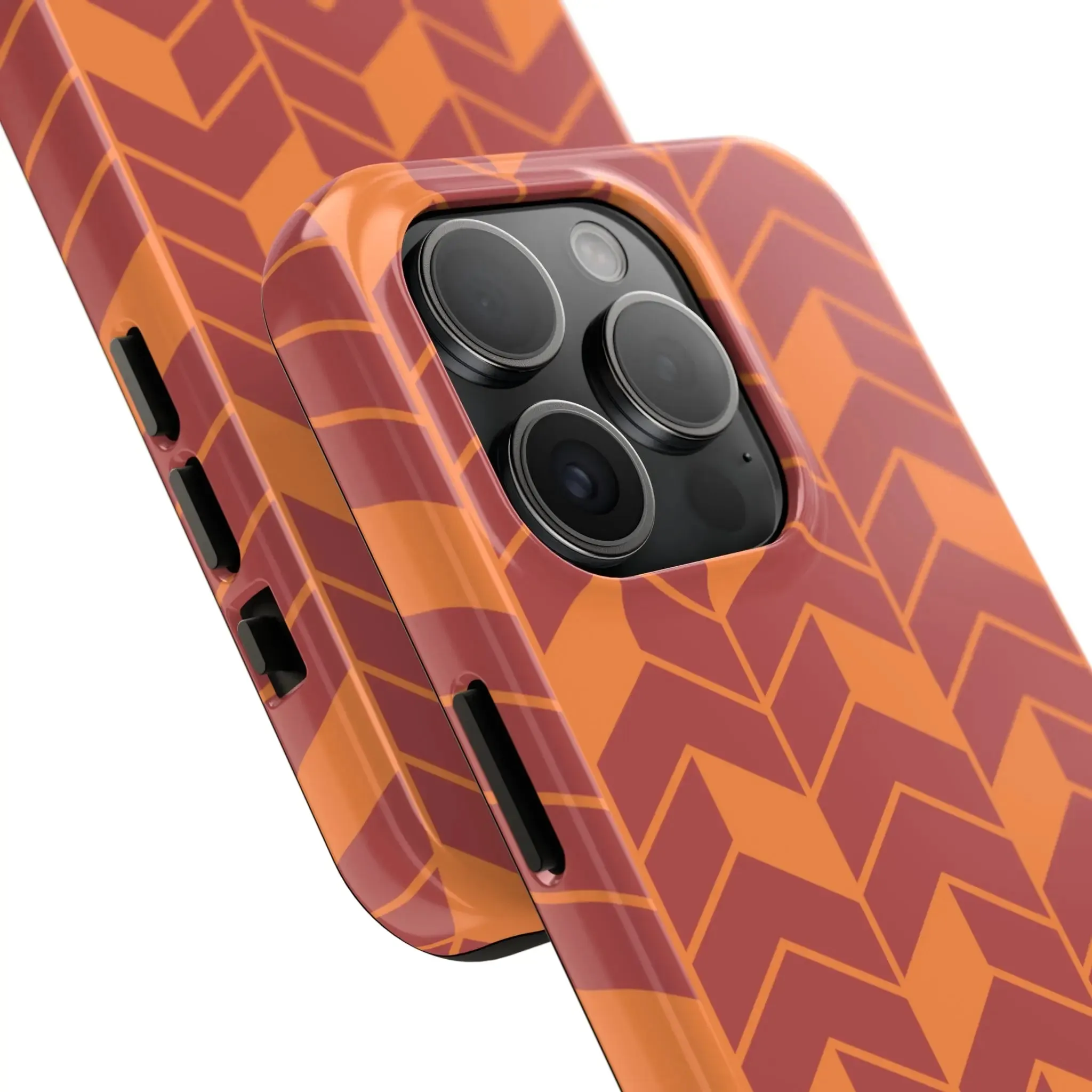 Chevron Charm | Orange Abstract Case