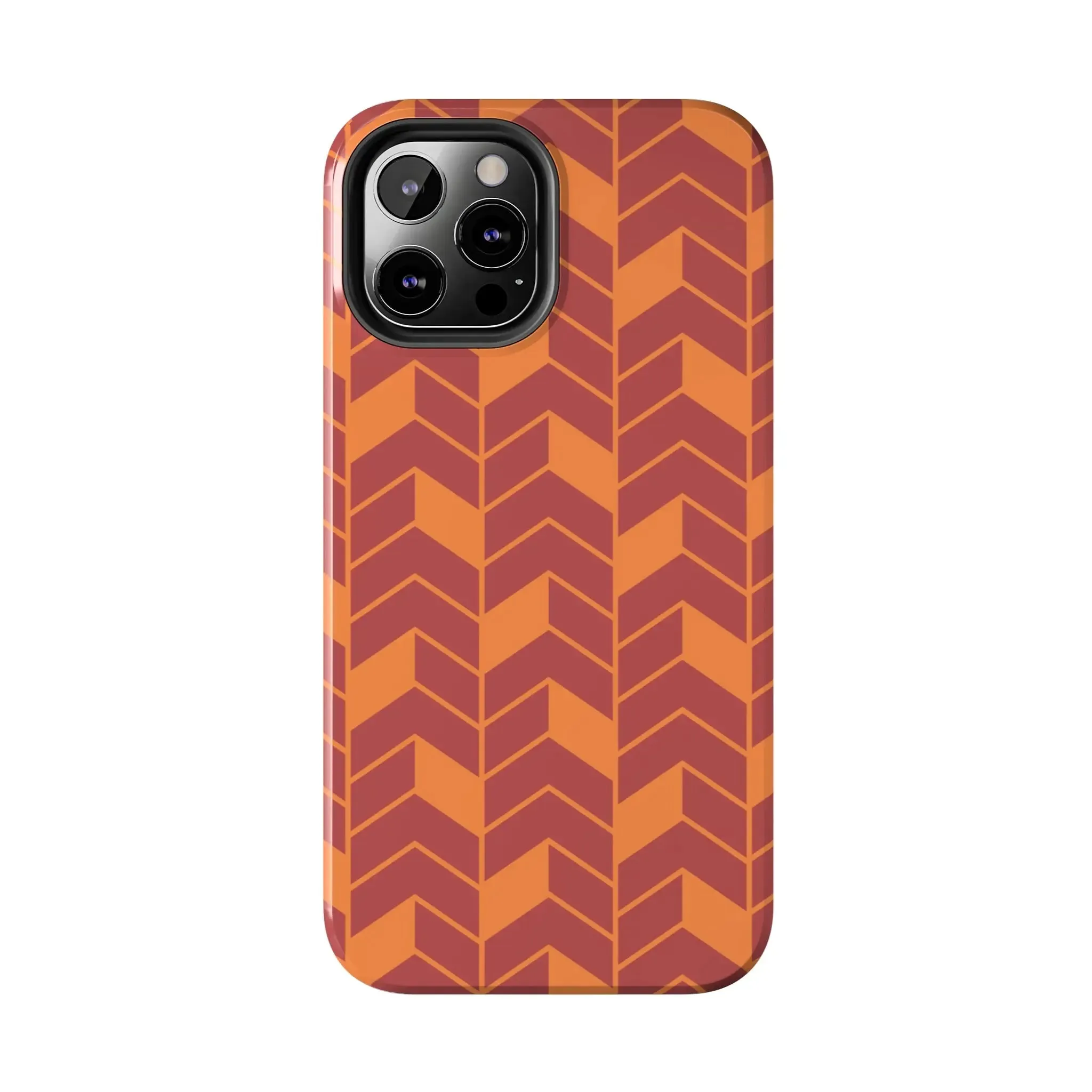 Chevron Charm | Orange Abstract Case