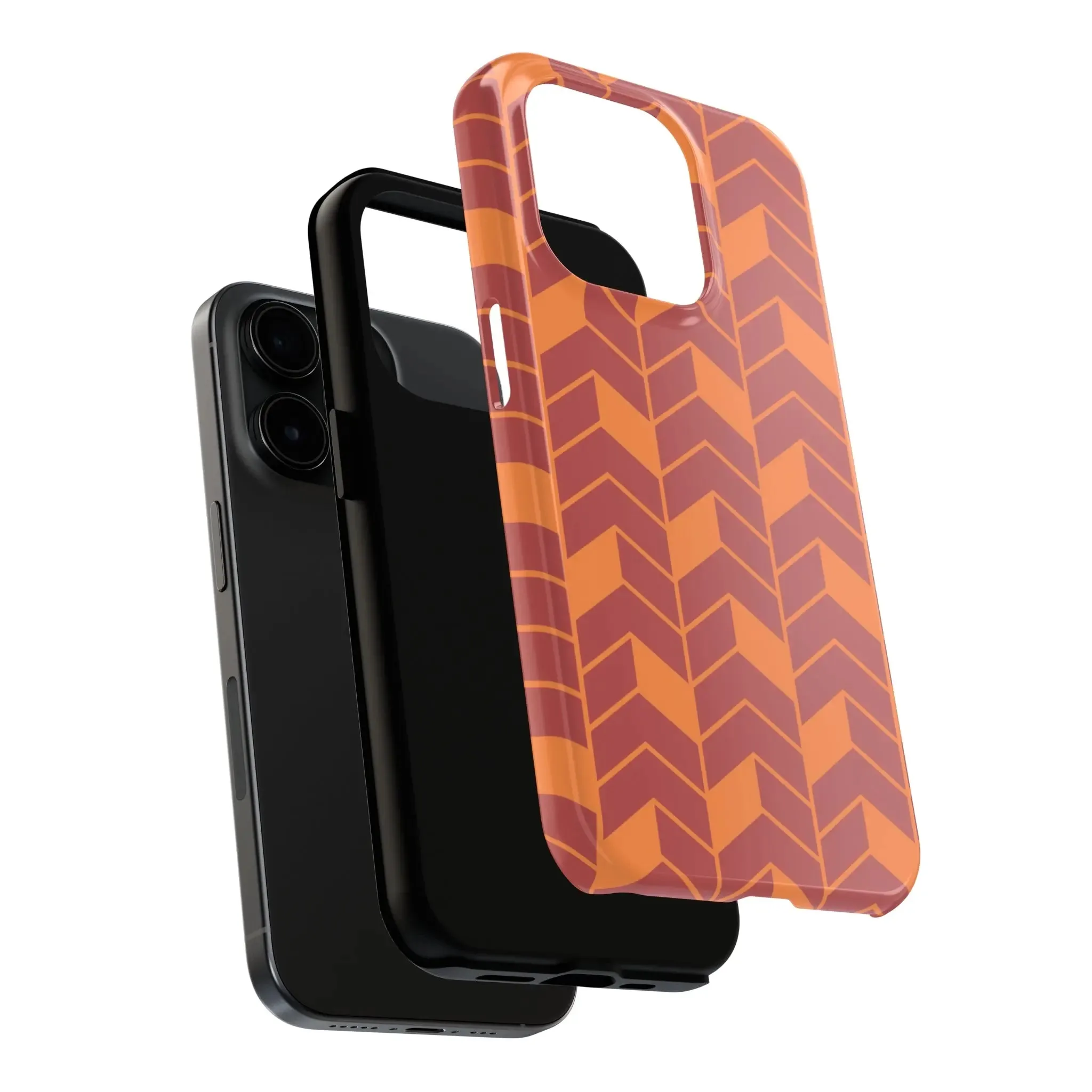 Chevron Charm | Orange Abstract Case