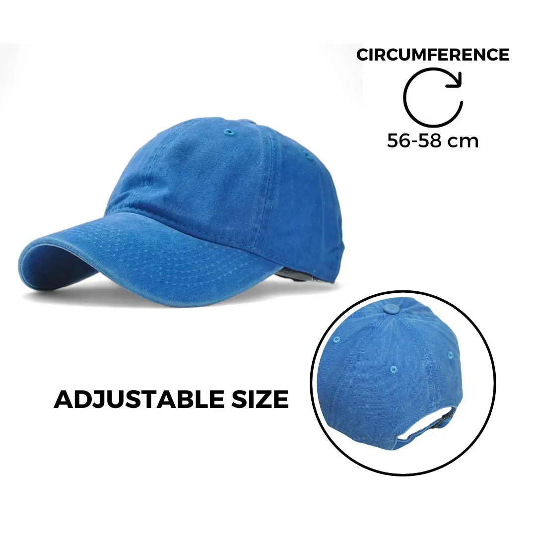 Chokore Blank Washed Baseball Cap (Blue)