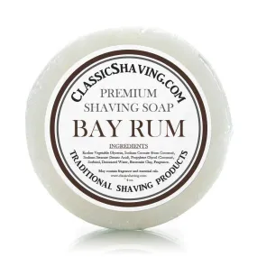 Classic Shaving Mug Soap - 3"  Bay Rum